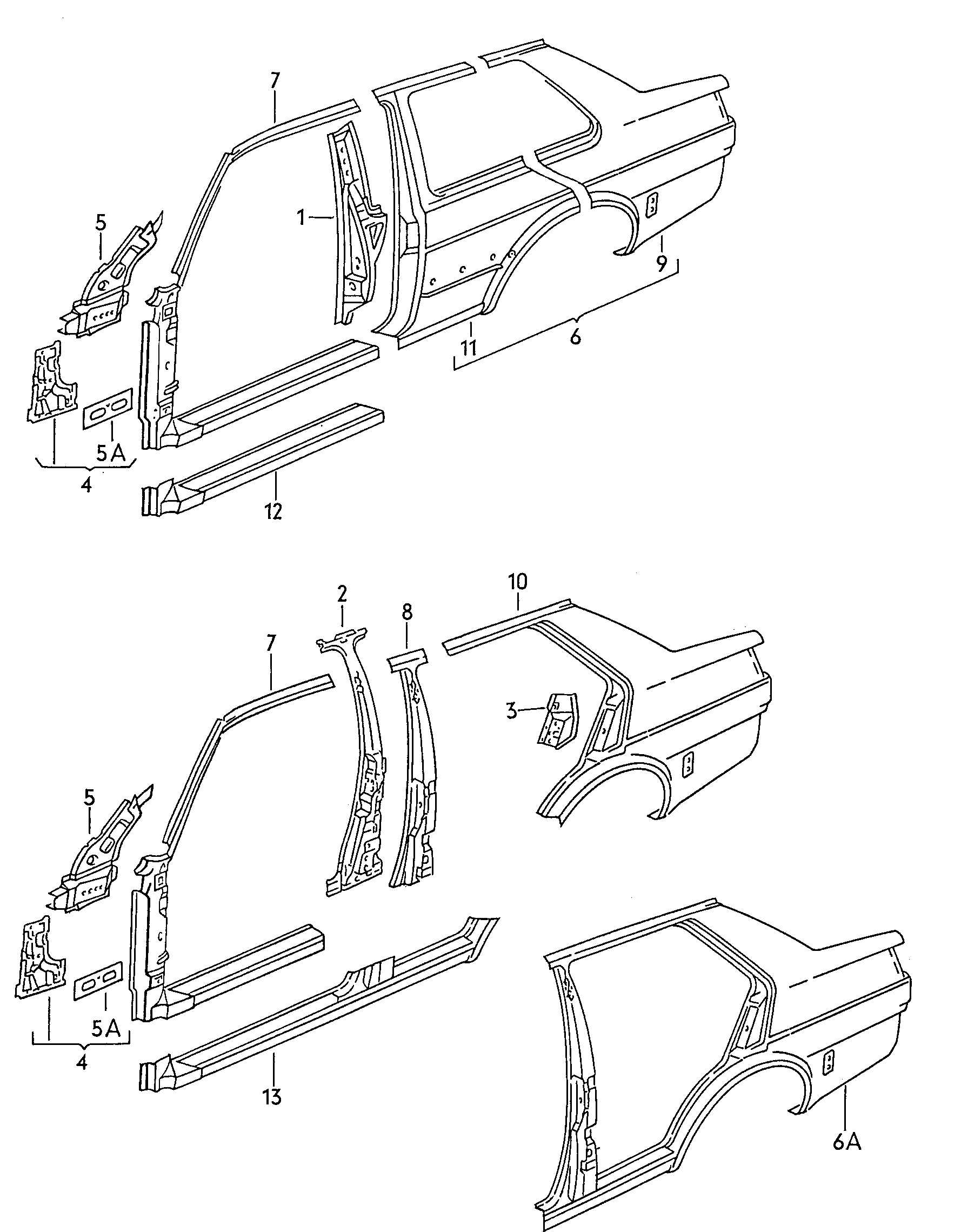 Side member. Wheel housing