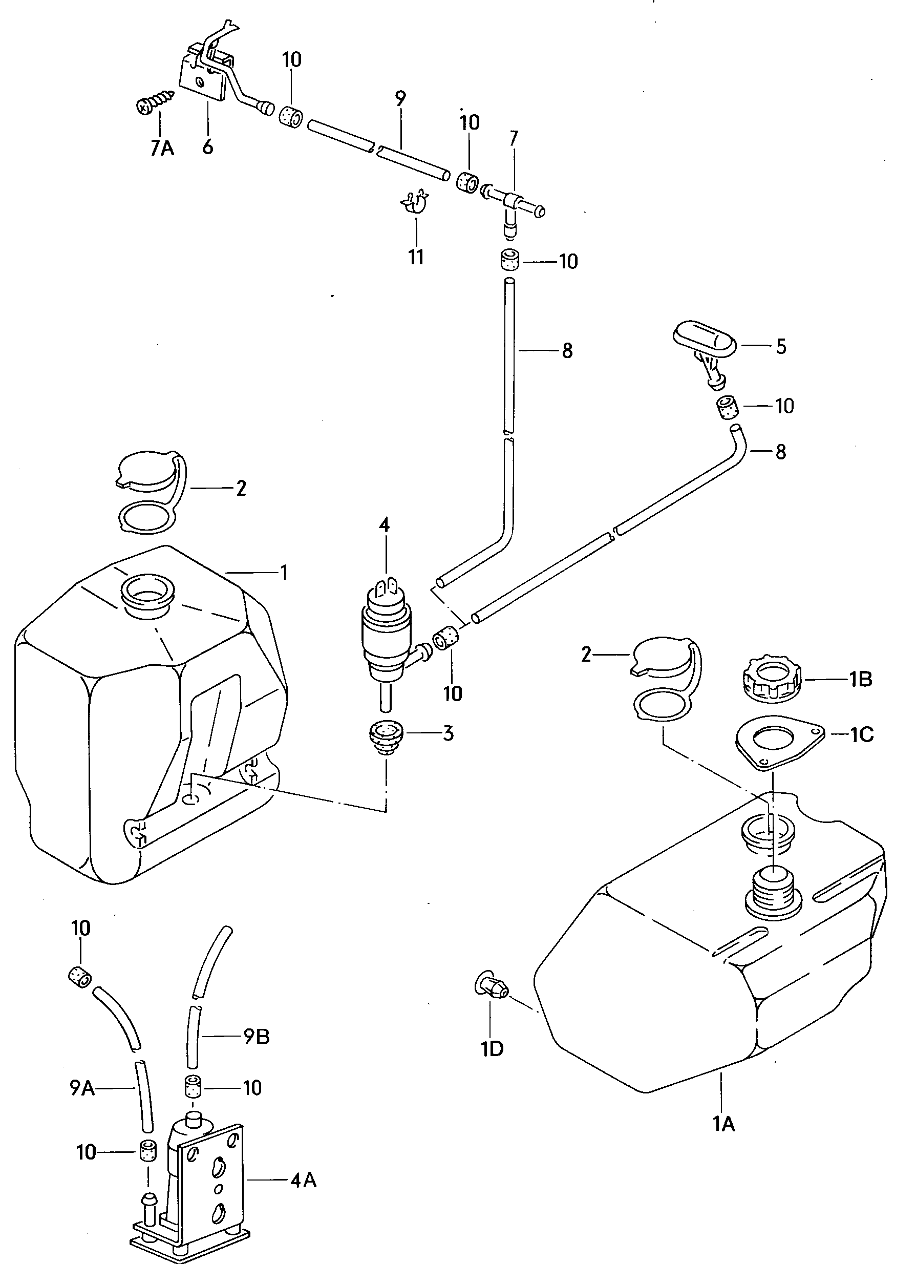 Volkswagen Golf (1982 - 1984) - Windshield wiper
