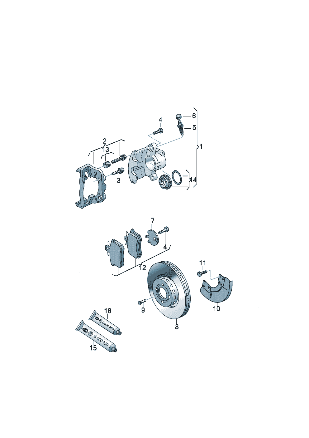 Volkswagen Golf (1995) - Disc brake