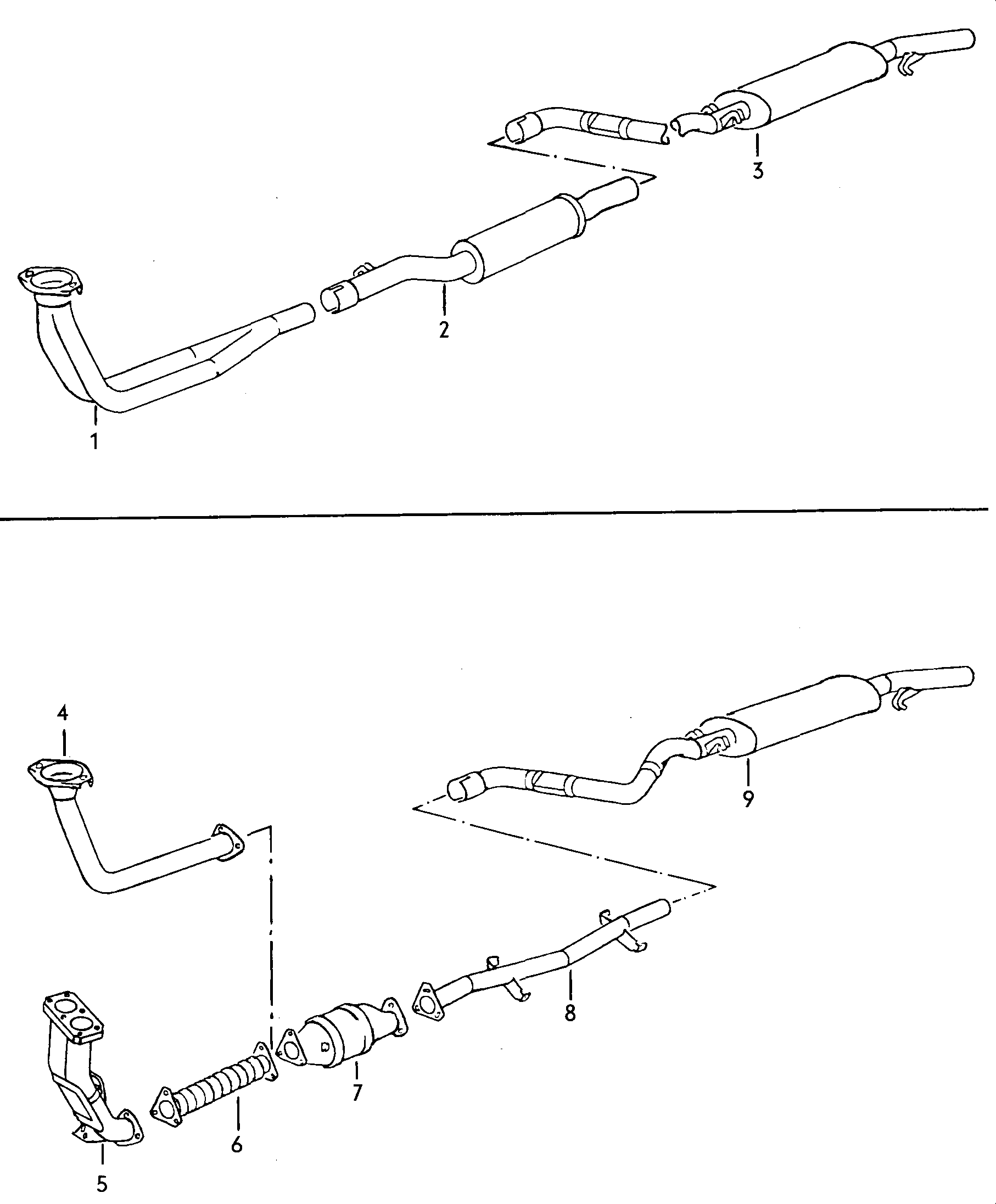 Volkswagen Golf (1982 - 1984) - Exhaust manifolds
