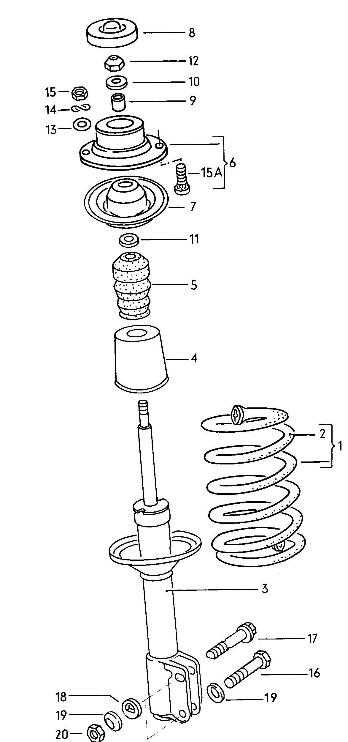 Volkswagen Golf (1979 - 1980) - Suspension