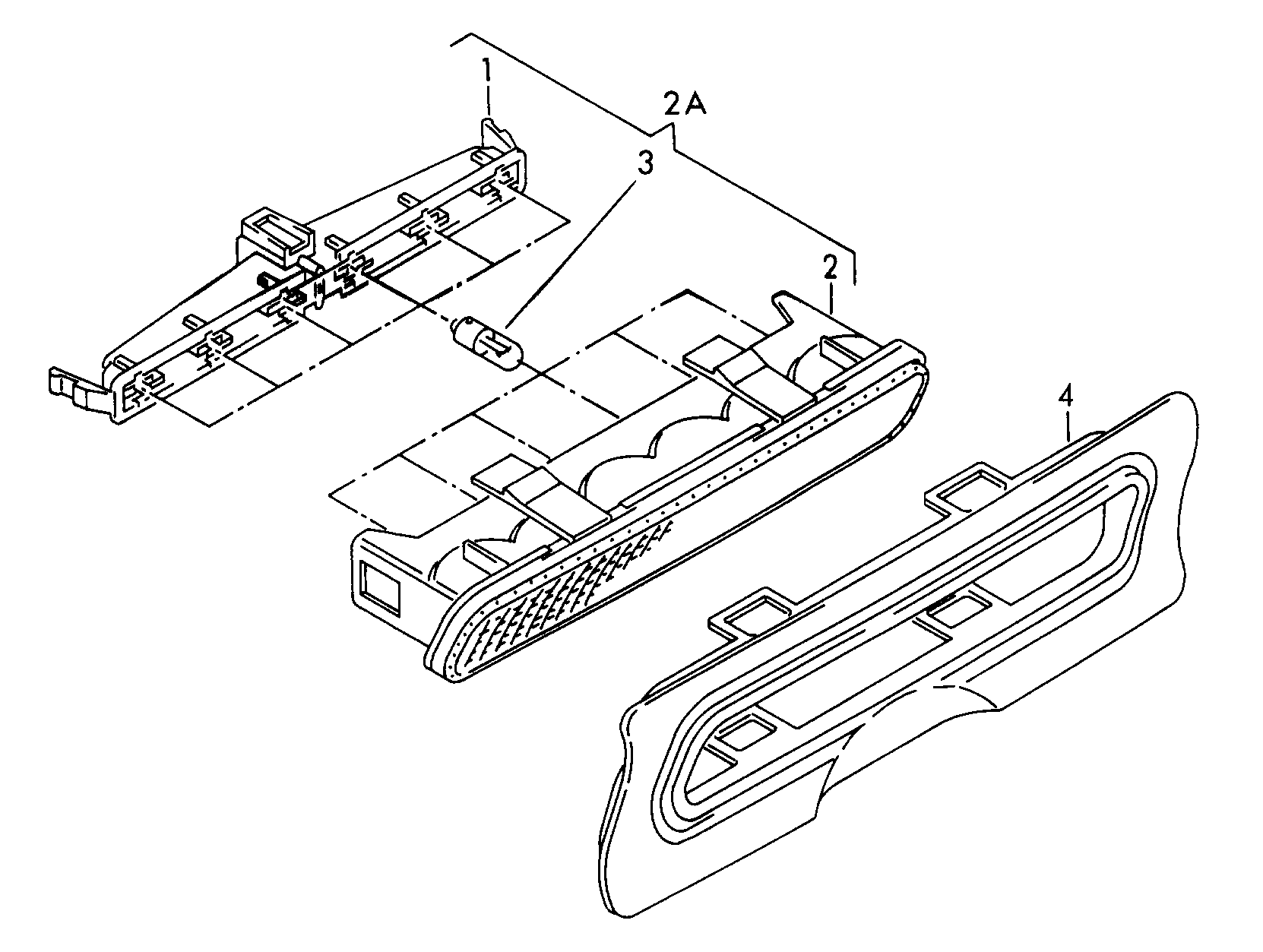 Volkswagen Golf Cabriolet (1994 - 1998) - Brake, turn signal and taillights. Licence plate light