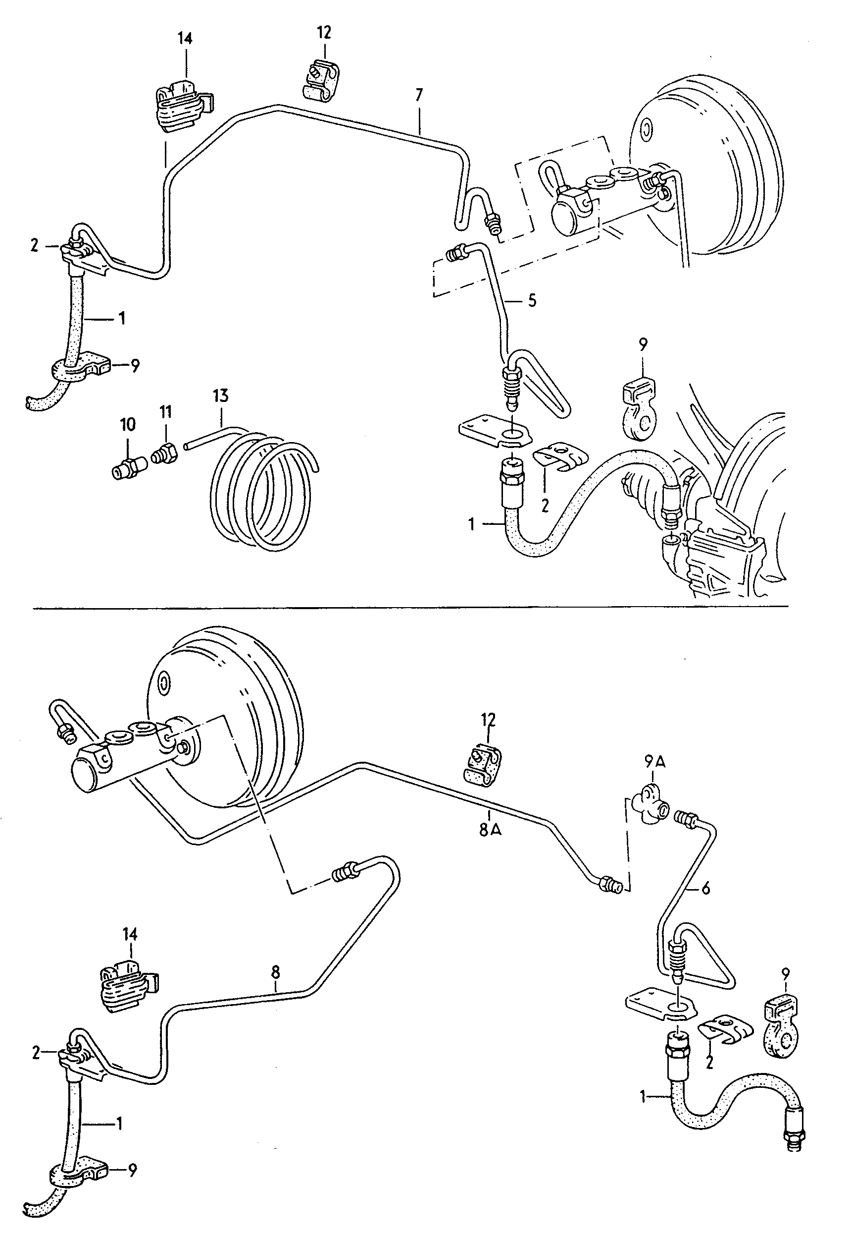 Reservoir. Brake master cylinder