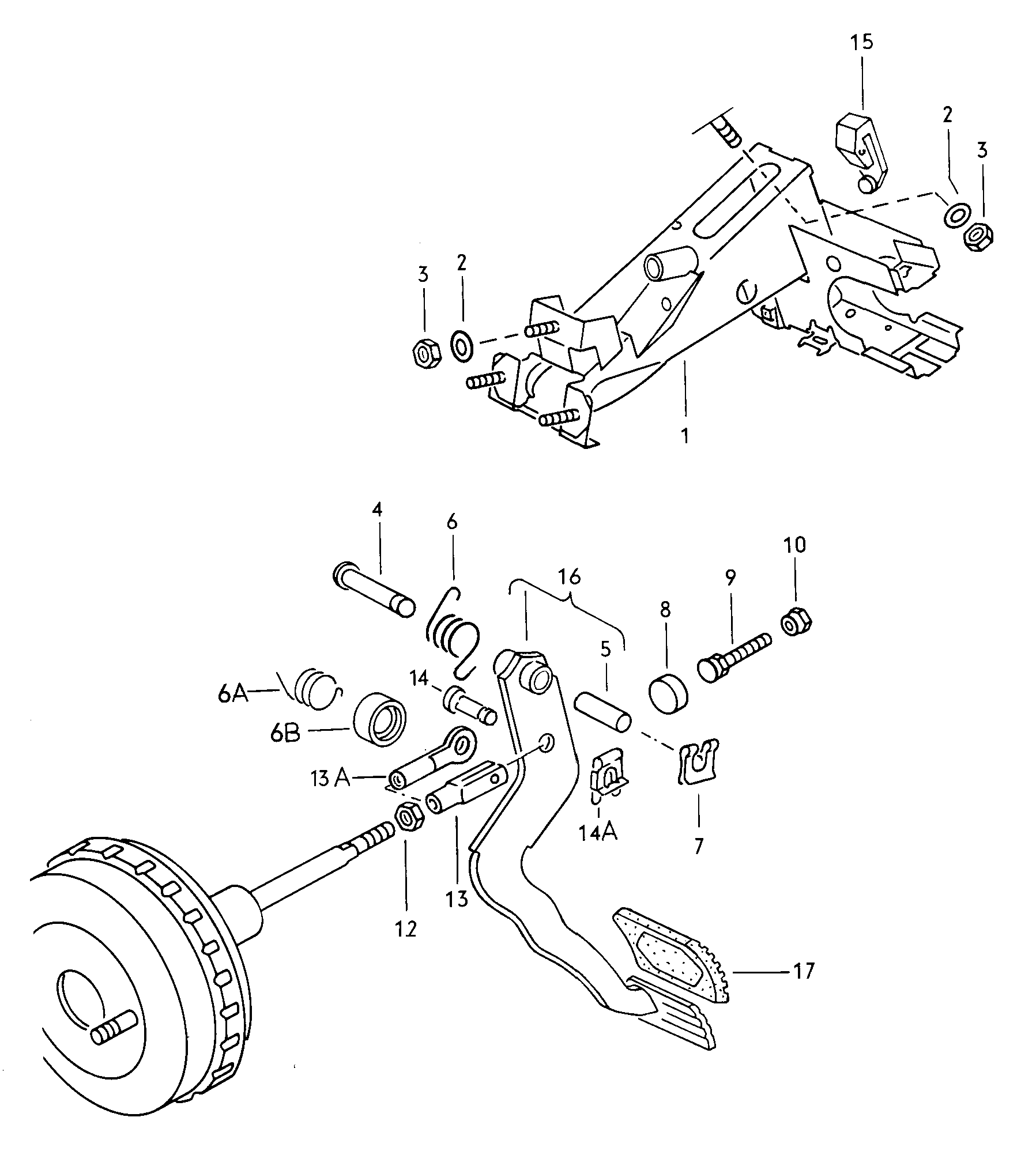 Volkswagen Golf (1982 - 1984) - Selector mechanism