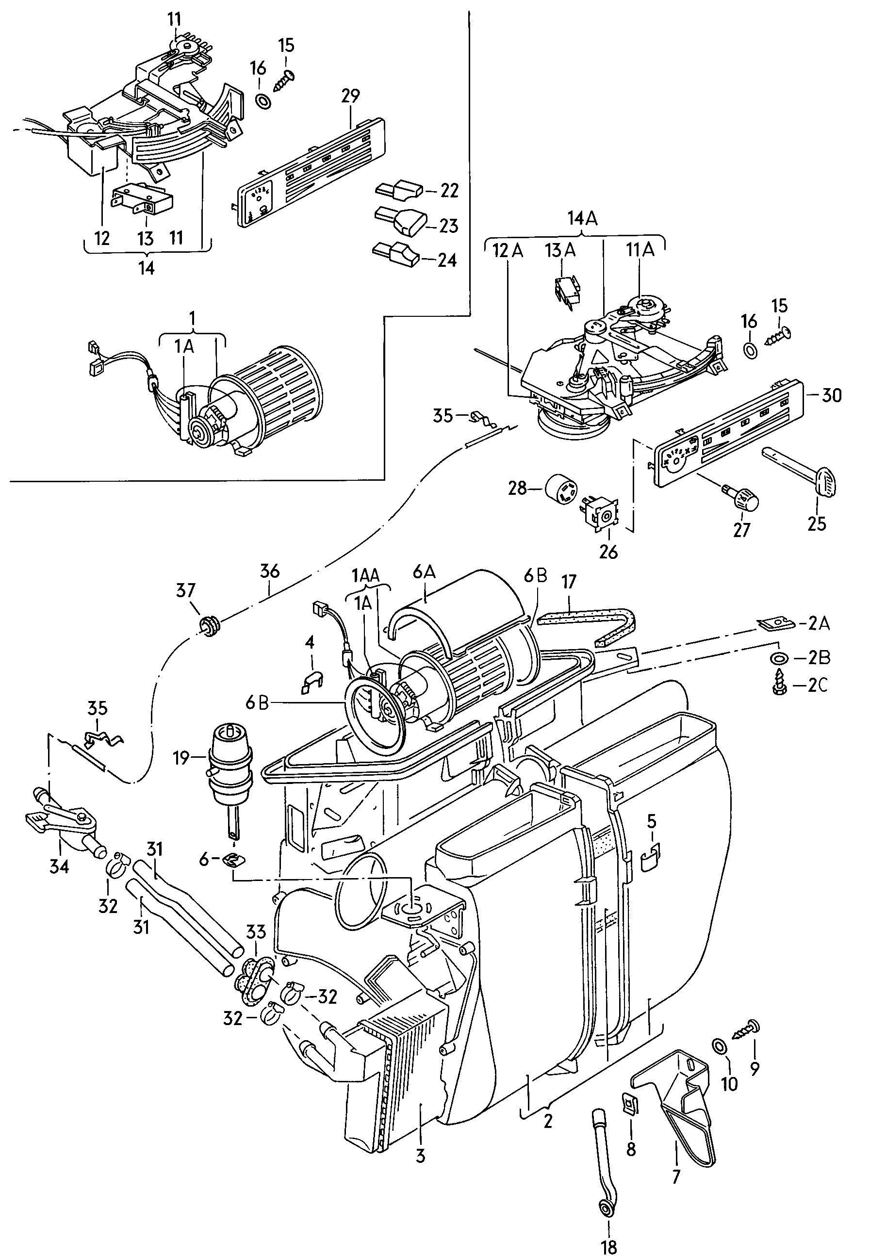 Volkswagen Golf (1979 - 1980) - Air conditioning