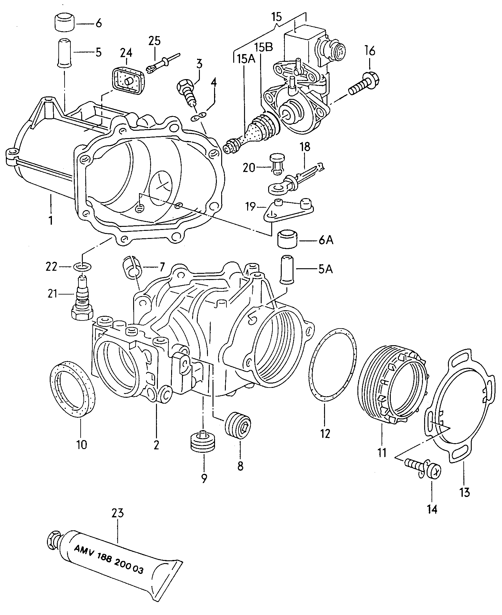 Volkswagen Golf/Var.-syn./Rall./Coun. (1986 - 1991) - Final drive. viscous coupling