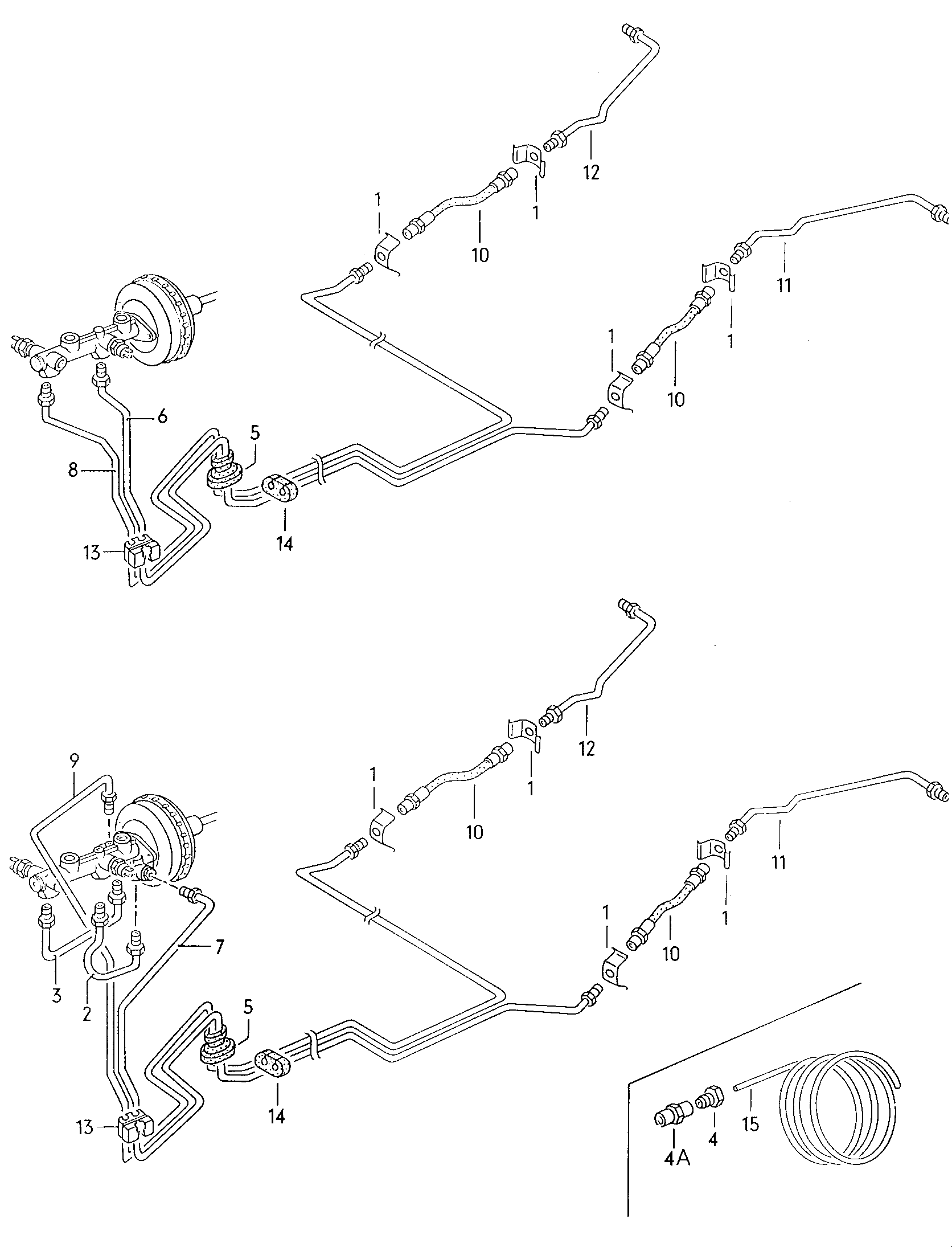 Volkswagen Golf (1981) - Brake master cylinder
