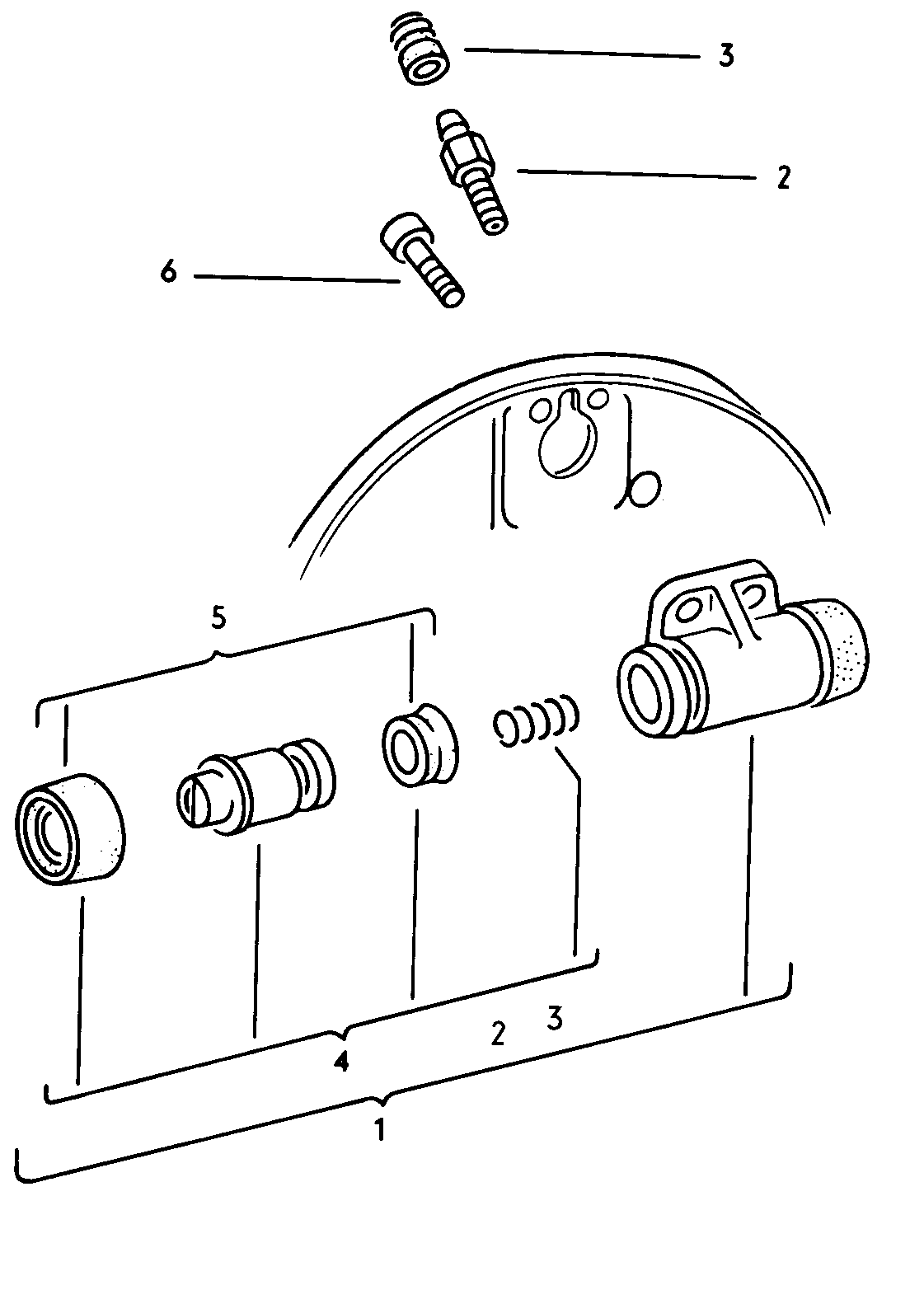 Volkswagen Golf (1979 - 1980) - Brake master cylinder