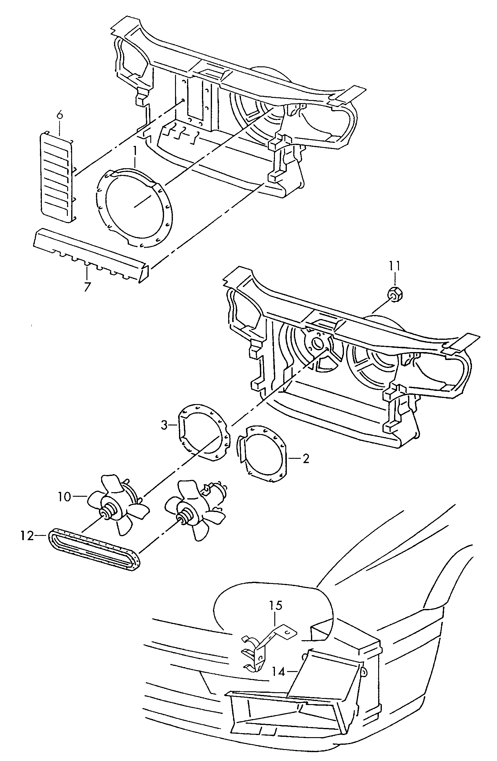 Volkswagen Golf (1997 - 1998) - Coolant pump