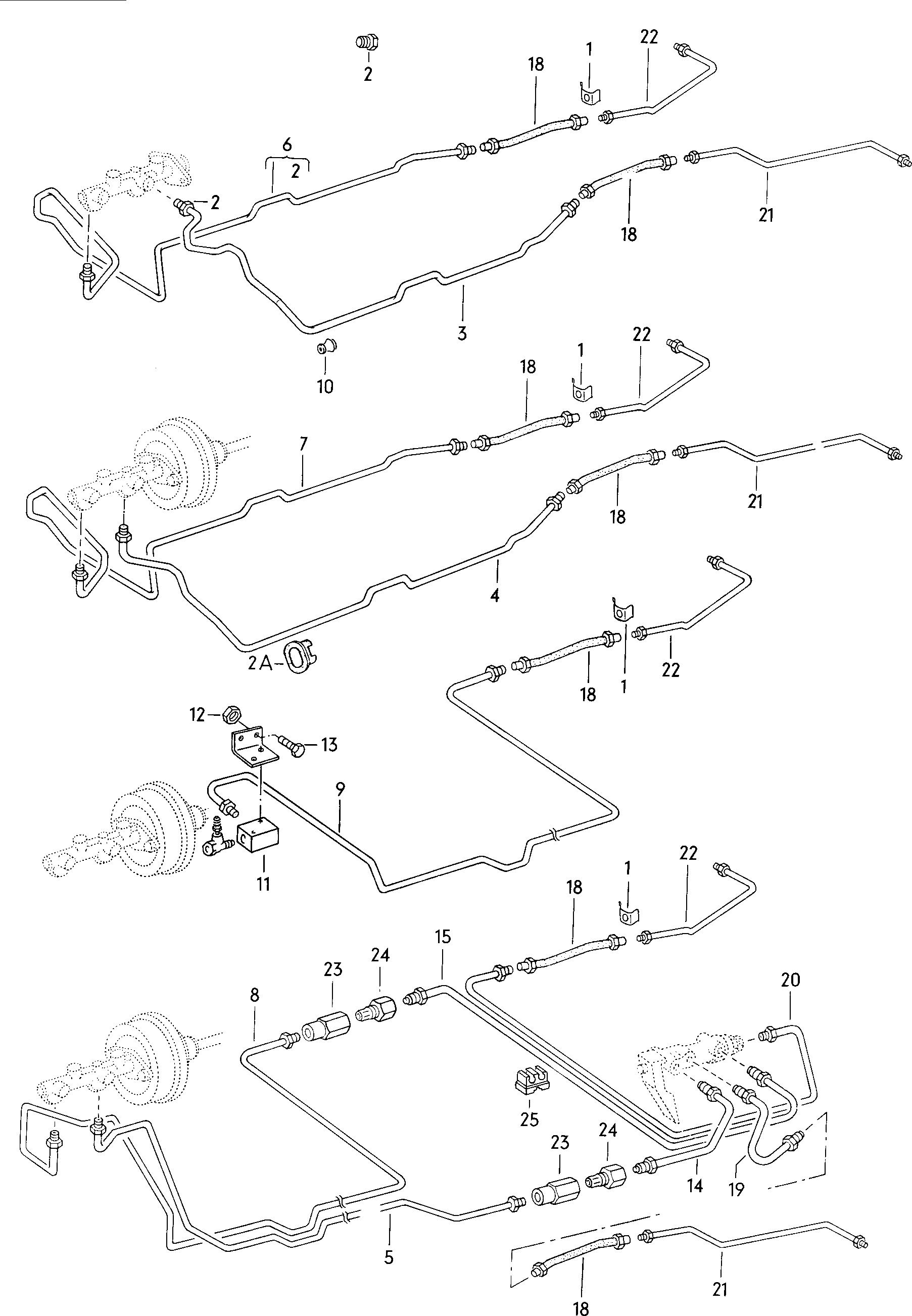 Volkswagen Golf (1979 - 1980) - Brake master cylinder