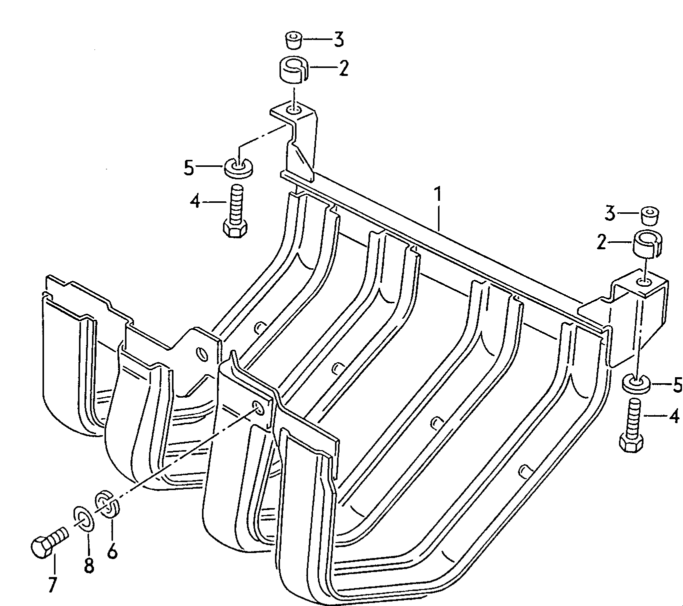 Volkswagen Golf/Var.-syn./Rall./Coun. (1986 - 1991) - Cylinder block with pistons. oil sump