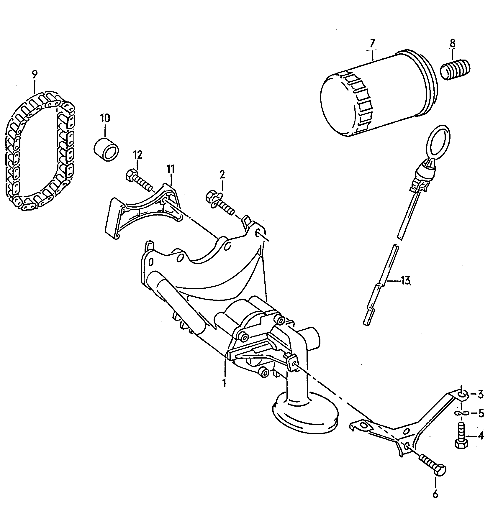 Oil pump. oil filter