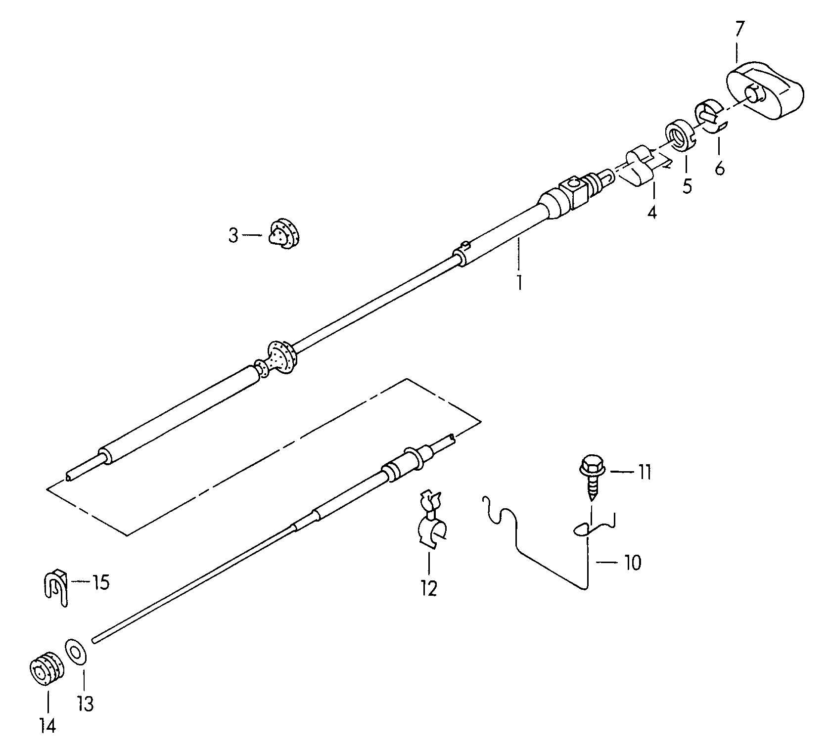 Volkswagen Golf (1997 - 1998) - Selector mechanism