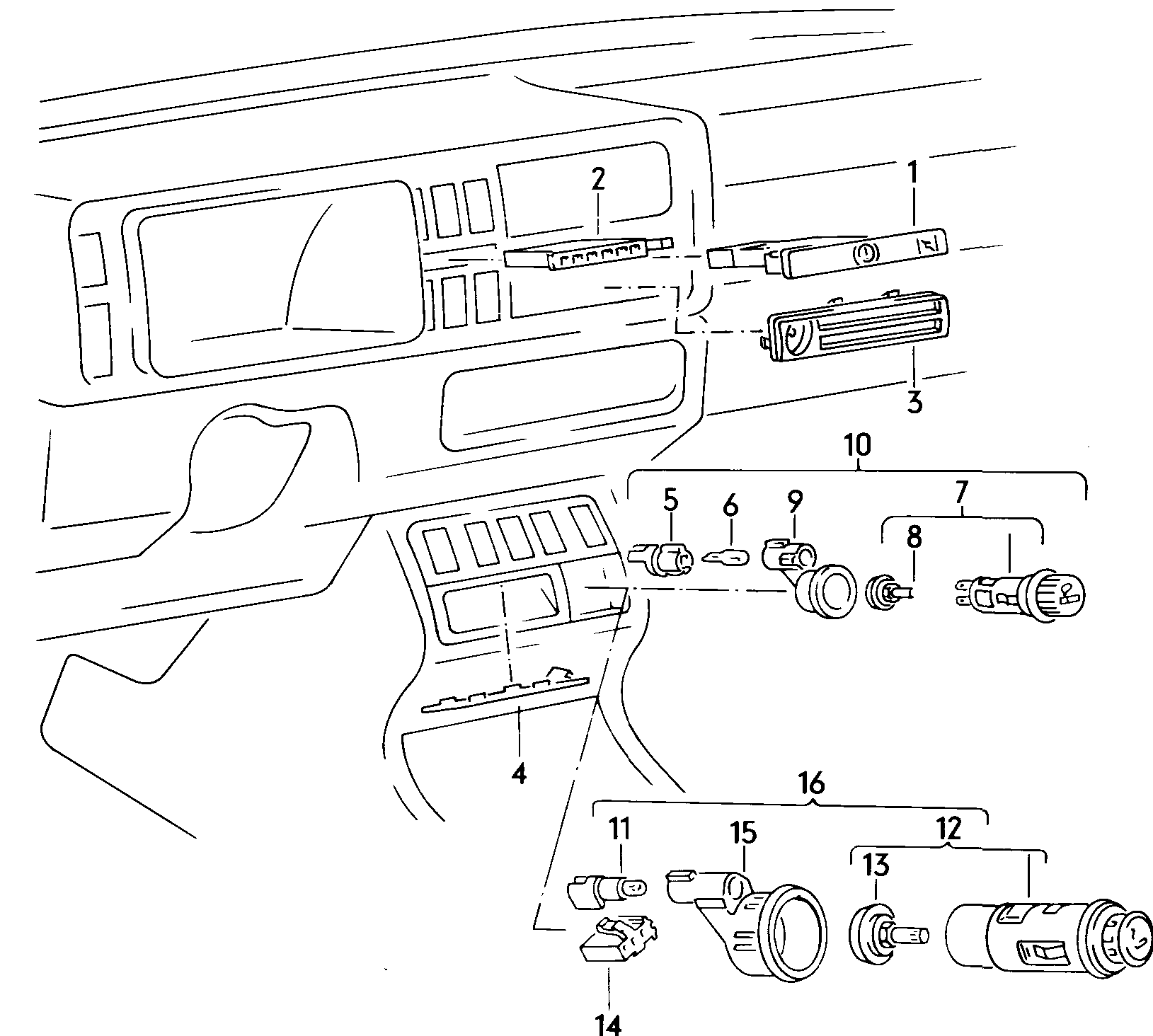Instrument housing and mounting parts
