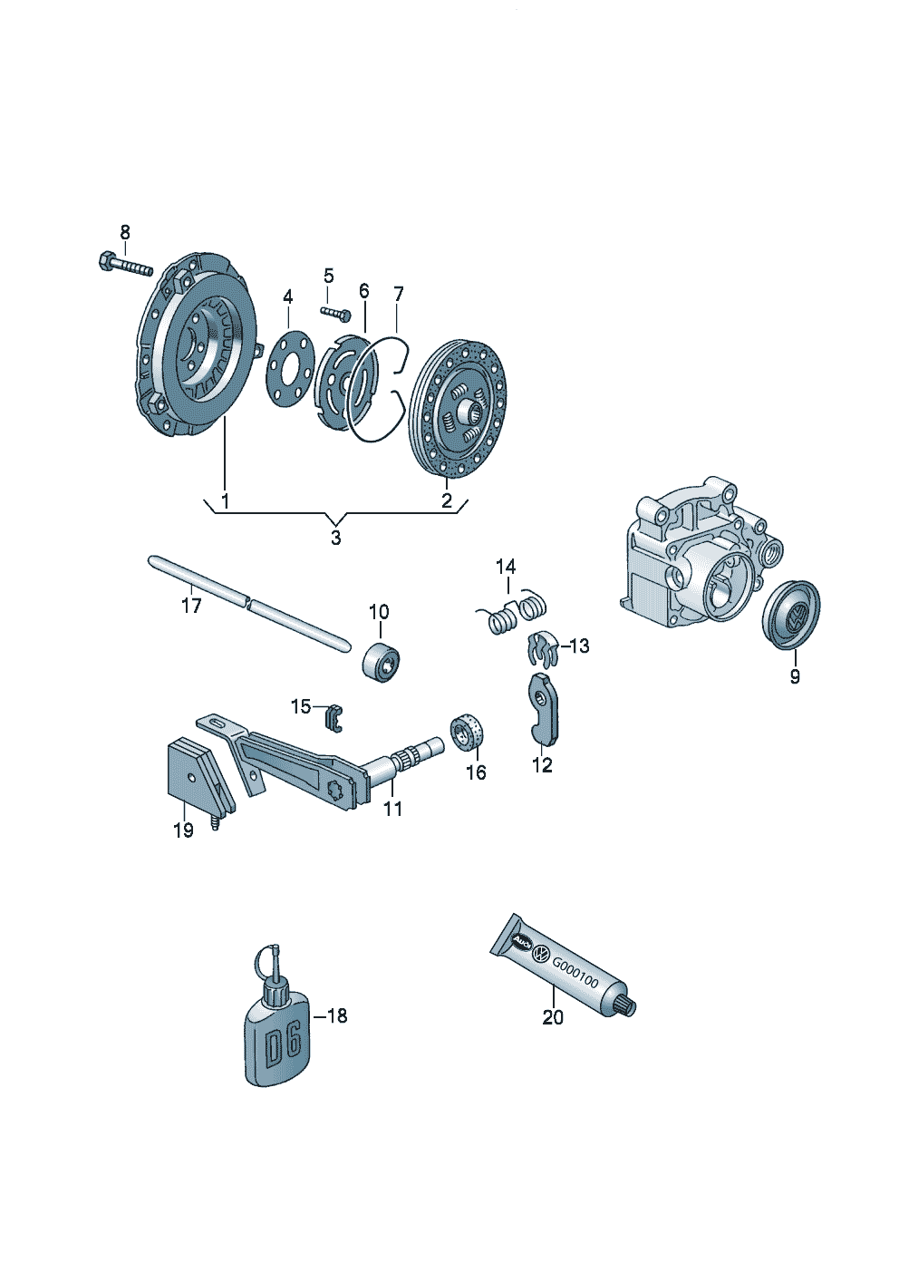 Volkswagen Golf (1997 - 1998) - Coupling