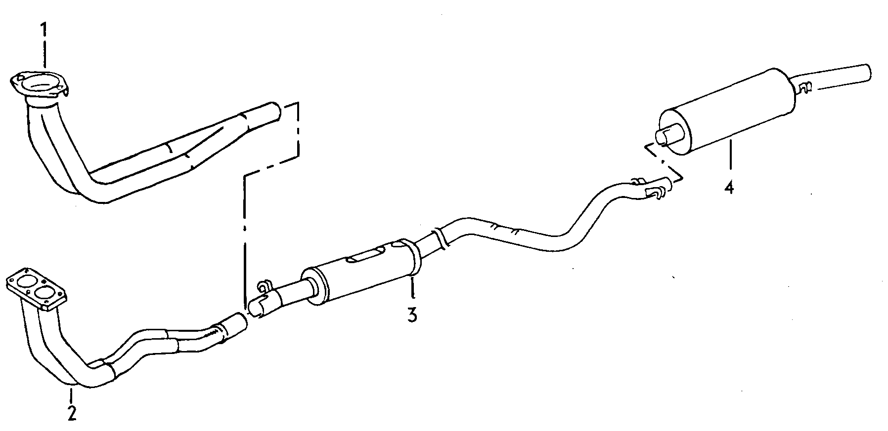 Volkswagen Golf (1982 - 1984) - Exhaust manifolds