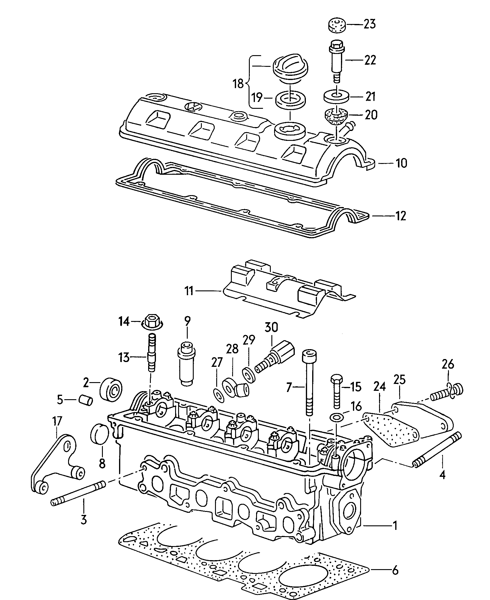 Cylinder block. oil sump