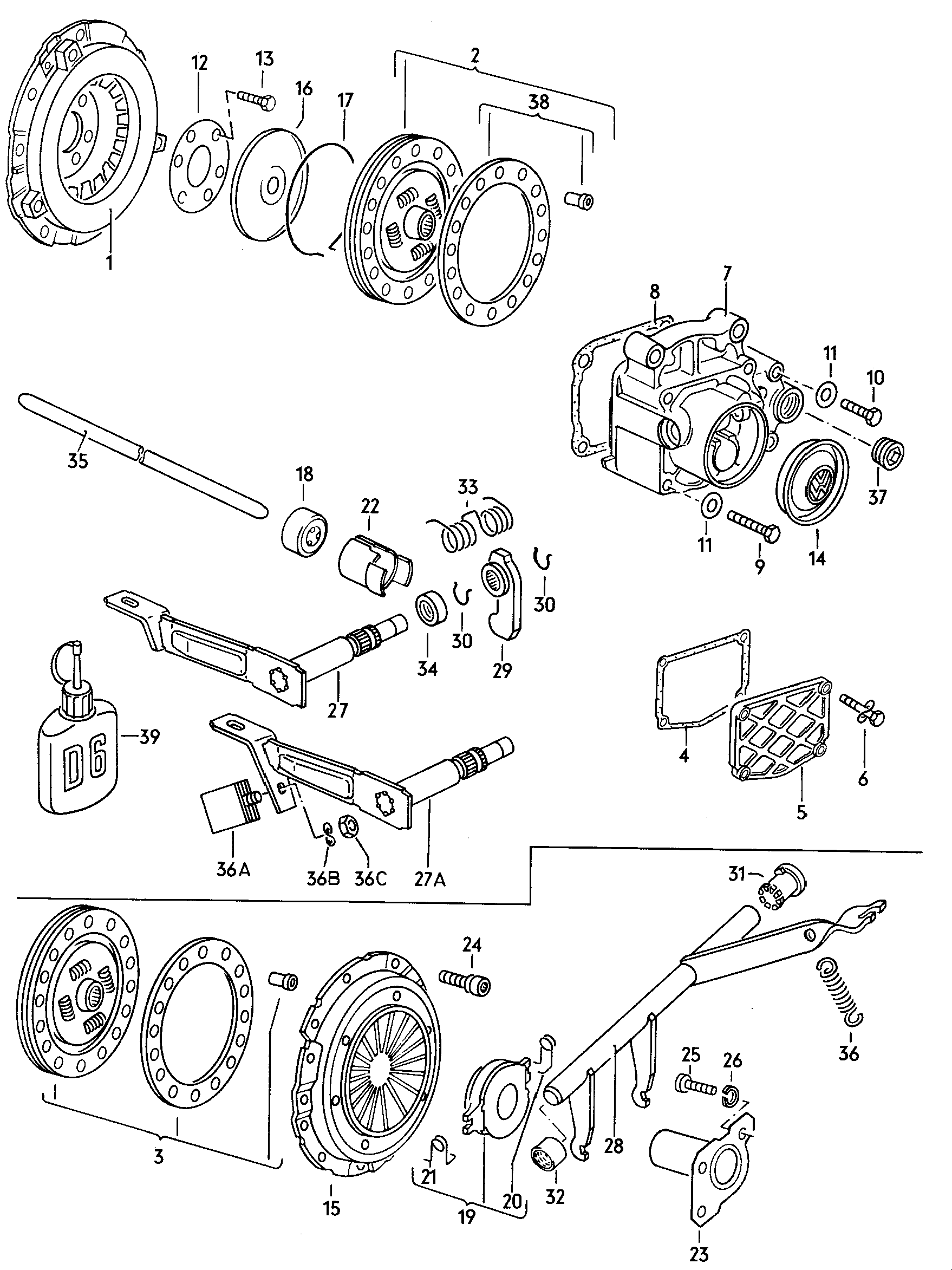 Volkswagen Golf (1979 - 1980) - Coupling