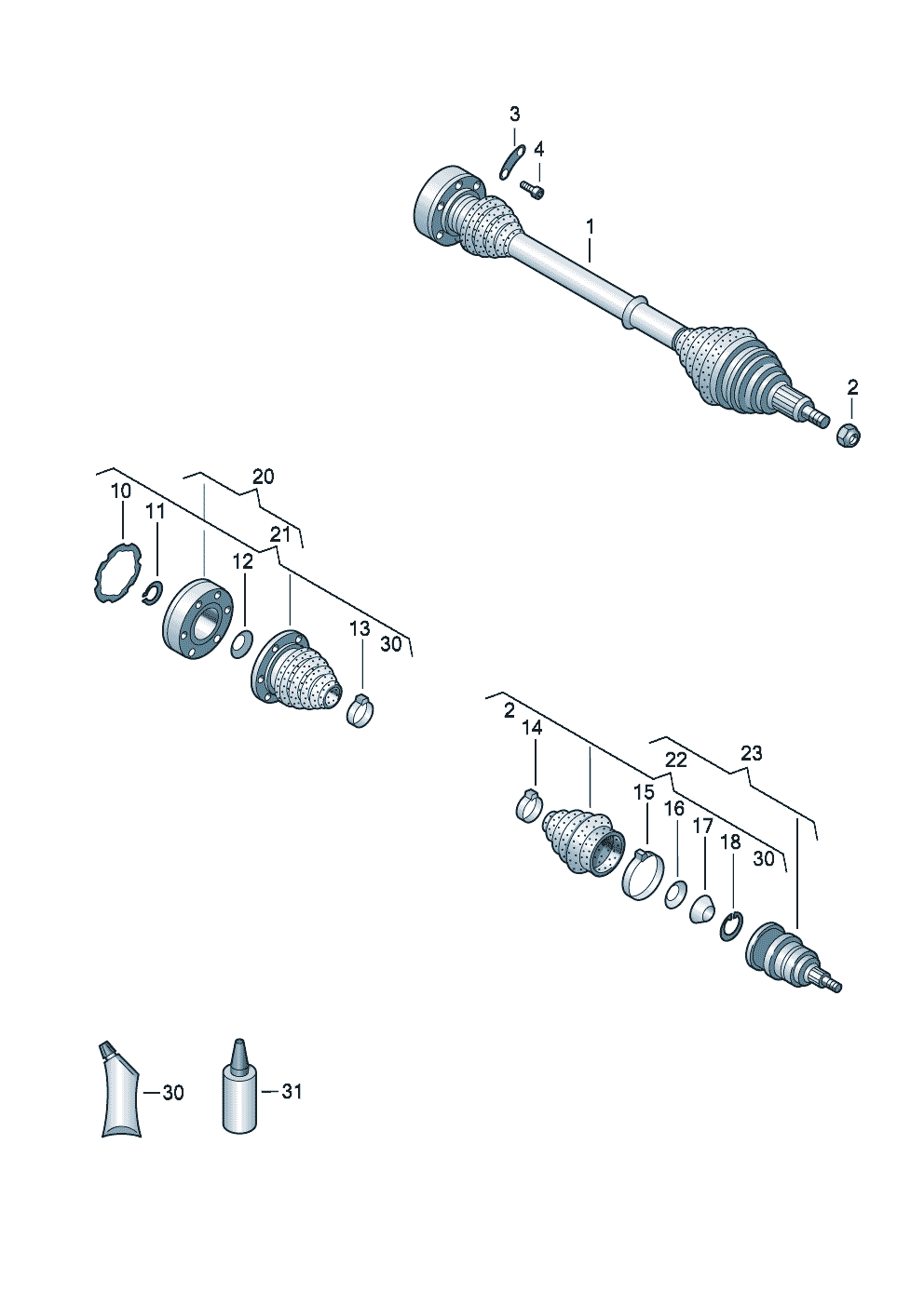 Volkswagen Golf (1995) - Wishbone. Wheel bearing housing. suspension