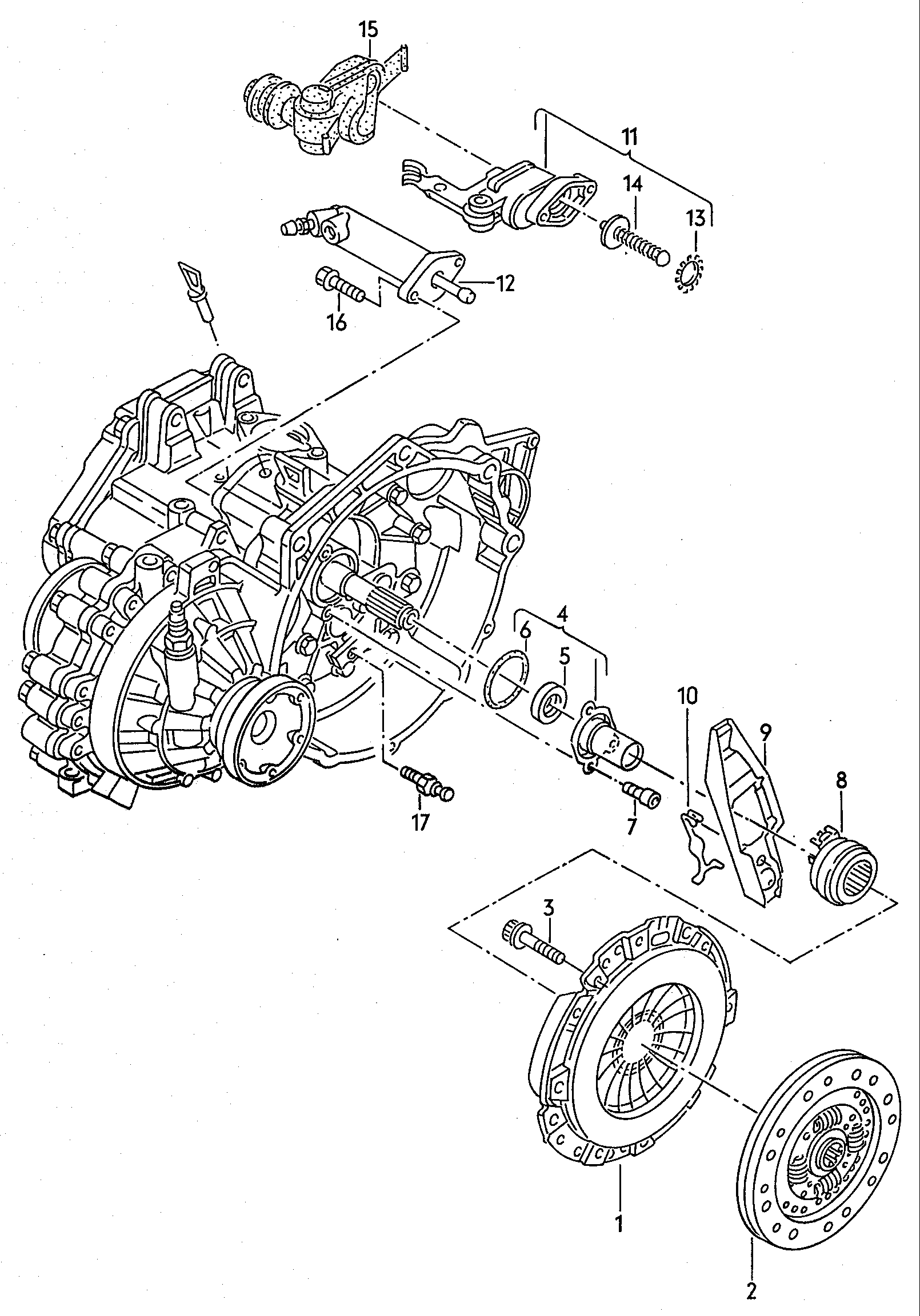 Volkswagen Golf/Var.-syn./Rall./Coun. (1986 - 1991) - Coupling