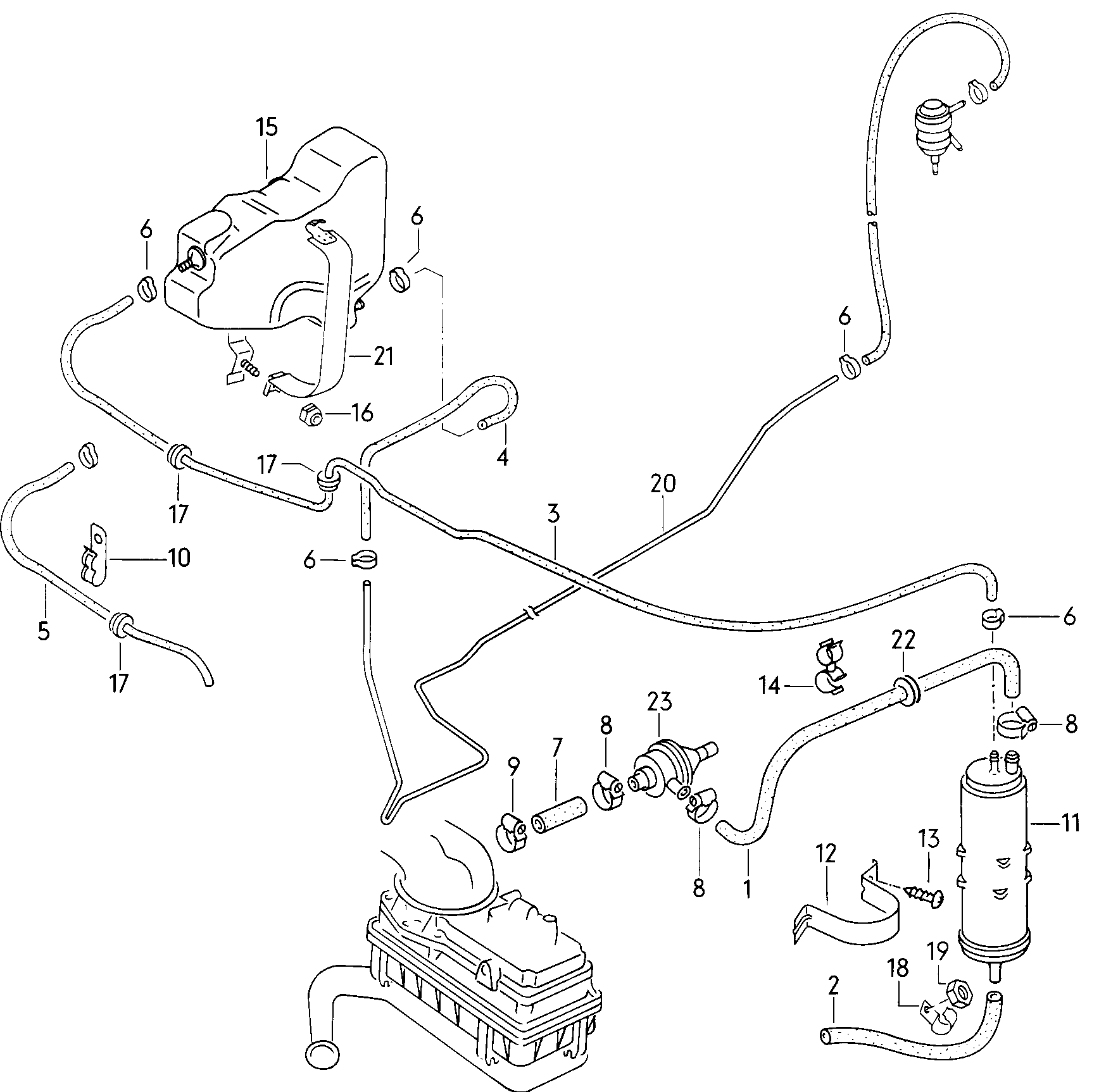 Volkswagen Golf (1979 - 1980) - Fuel tank
