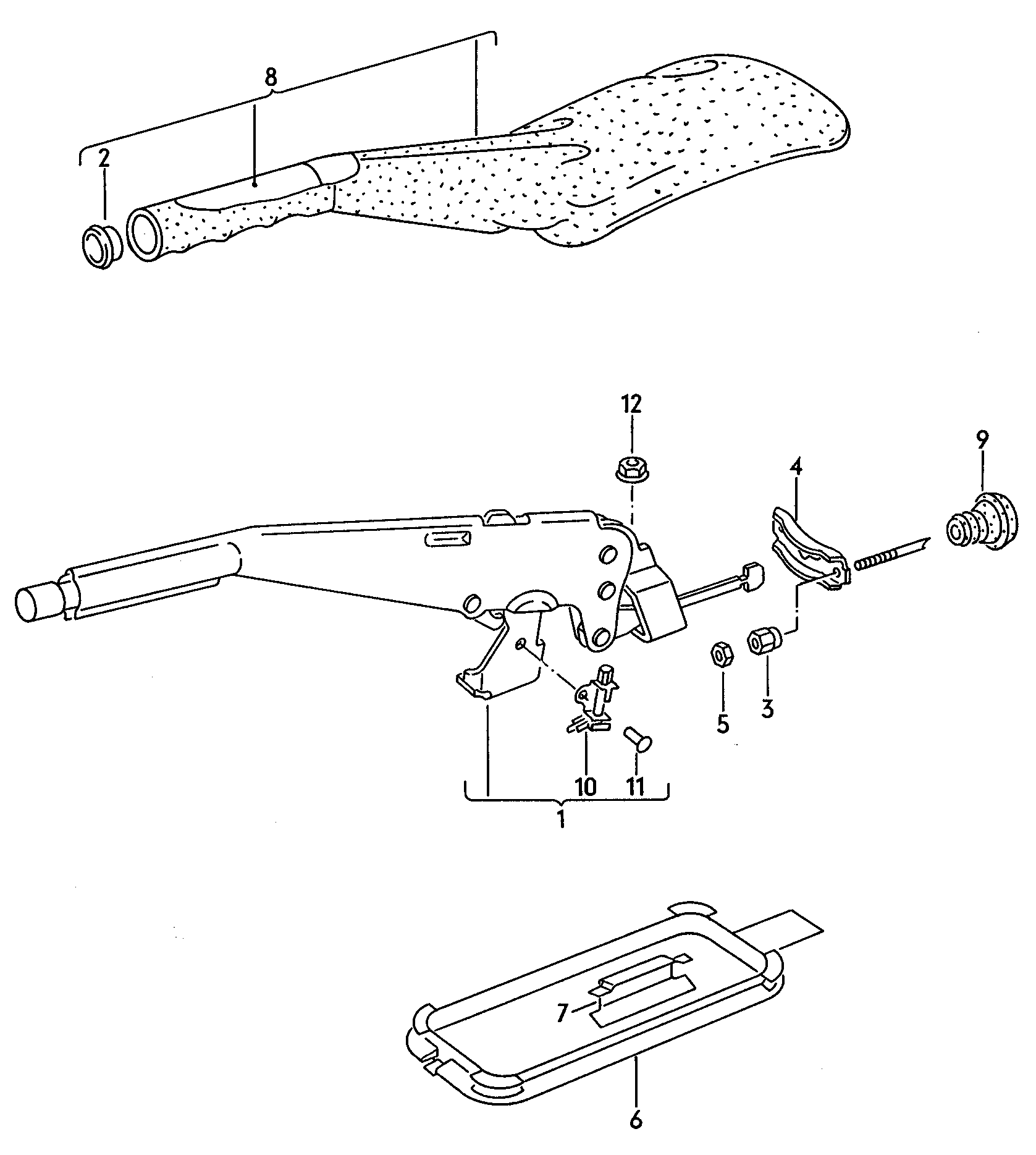 Volkswagen Golf/Var.-syn./Rall./Coun. (1986 - 1991) - Selector mechanism