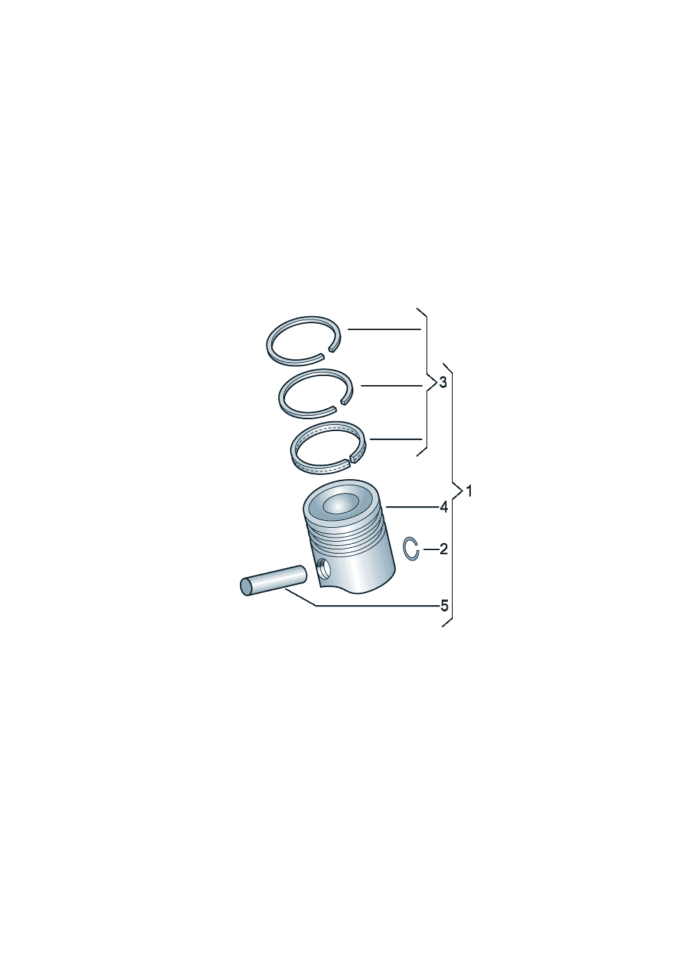 Piston ring. piston
