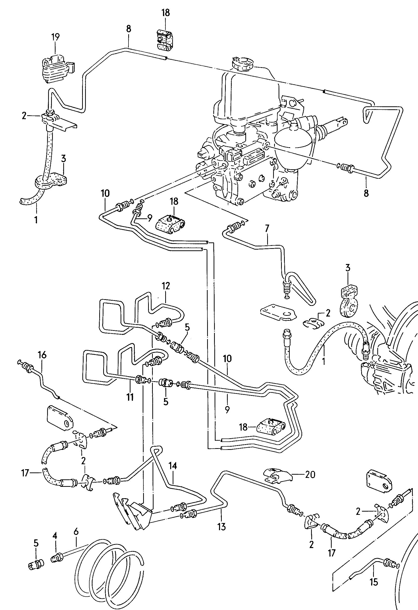 Reservoir. Brake master cylinder