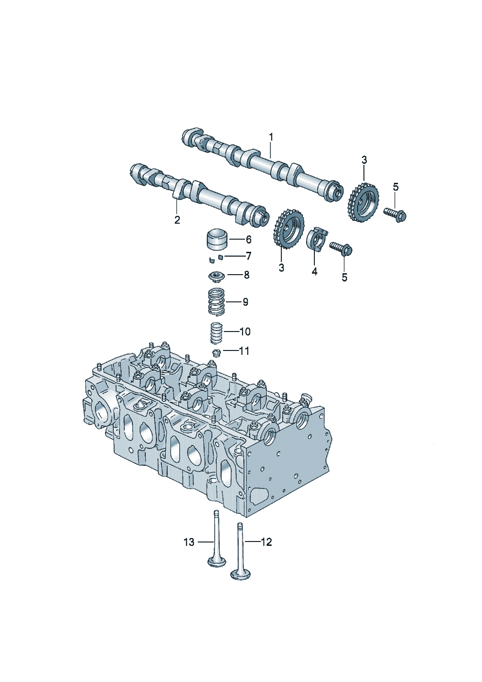 Volkswagen Golf (1997 - 1998) - Repair kit for toothed belt with tensioning roller