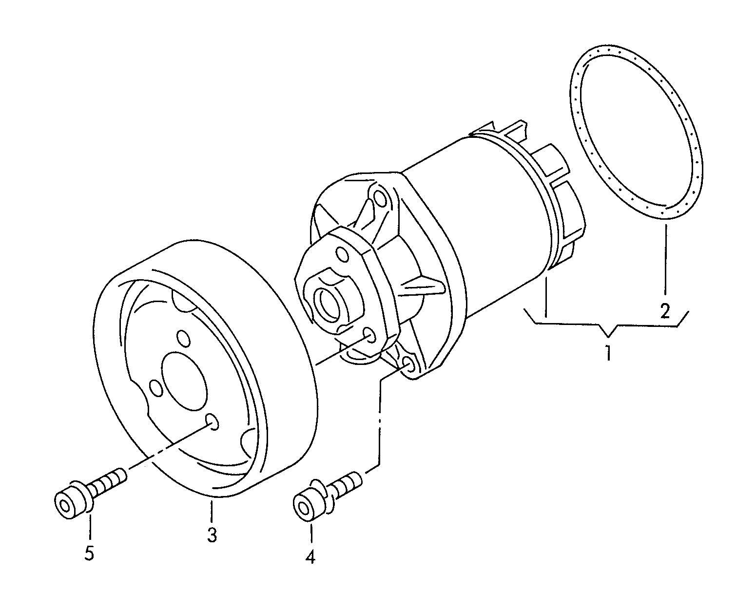 Volkswagen Golf (1993 - 1996) - Coolant pump