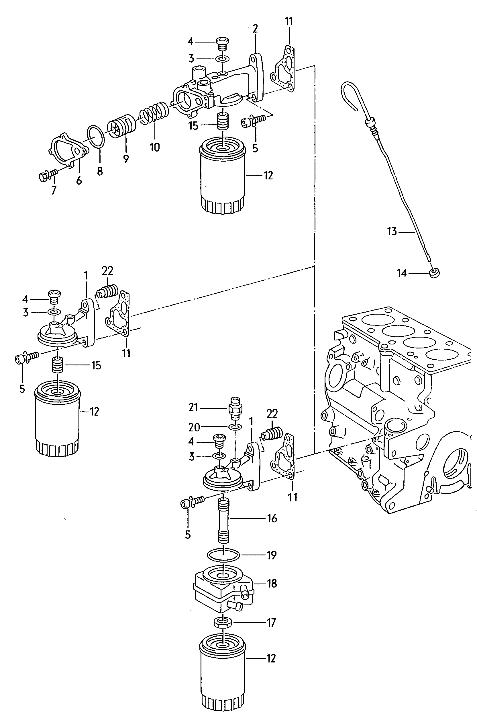 Oil pump. oil filter