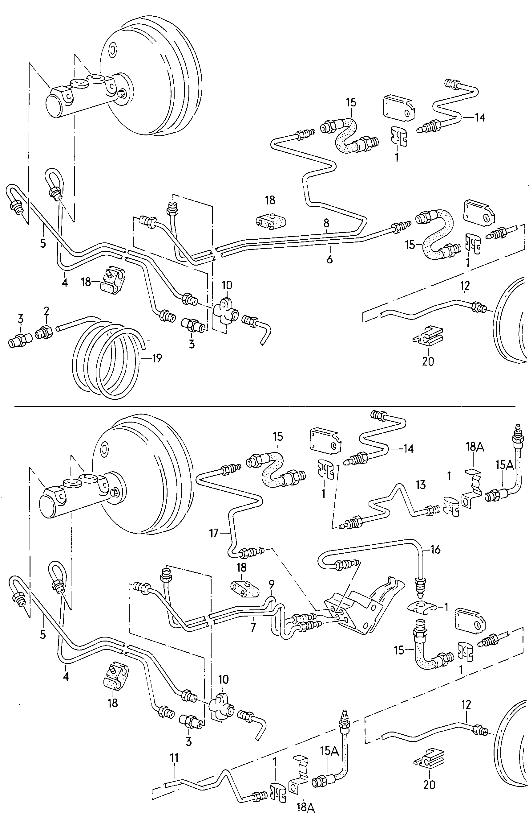 Reservoir. Brake master cylinder