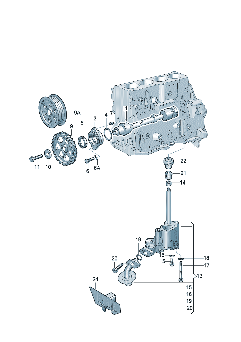 Oil pump. oil filter