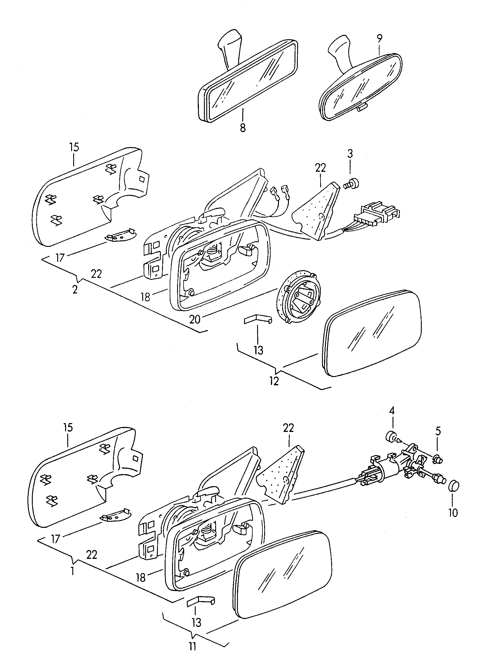 Volkswagen Golf (1997 - 1998) - Dashboard. dashboard fittings