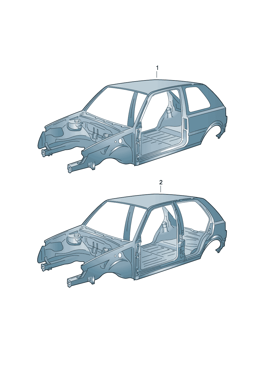 Volkswagen Golf (1997 - 1998) - Body