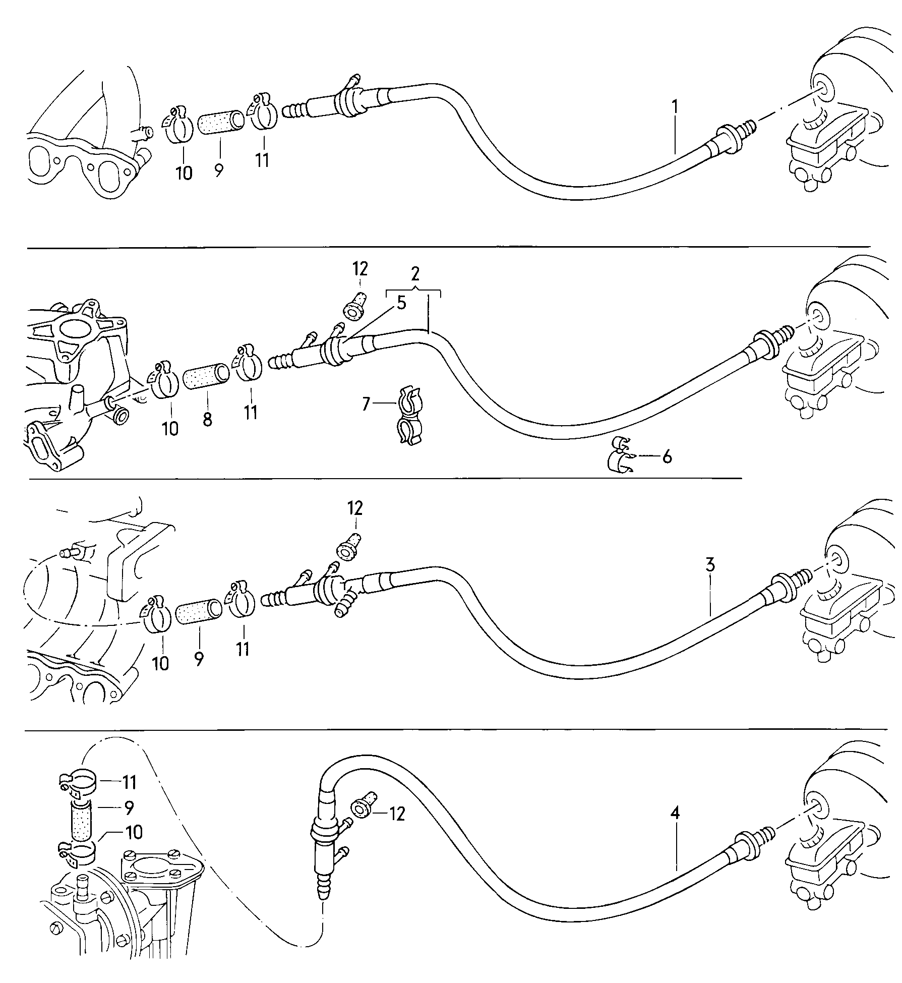 Reservoir. Brake master cylinder