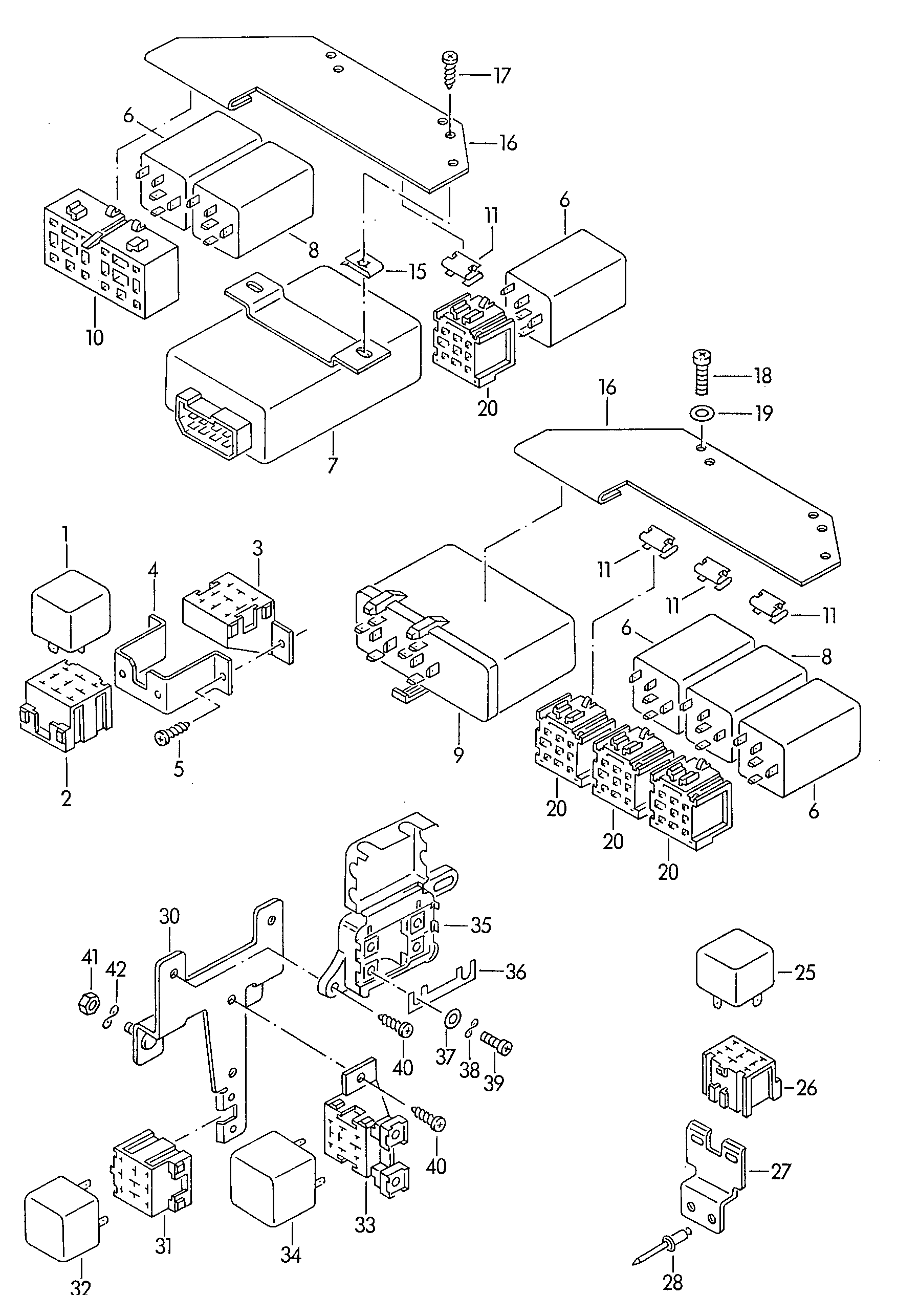 Volkswagen Golf/Var.-syn./Rall./Coun. (1986 - 1991) - Headlights