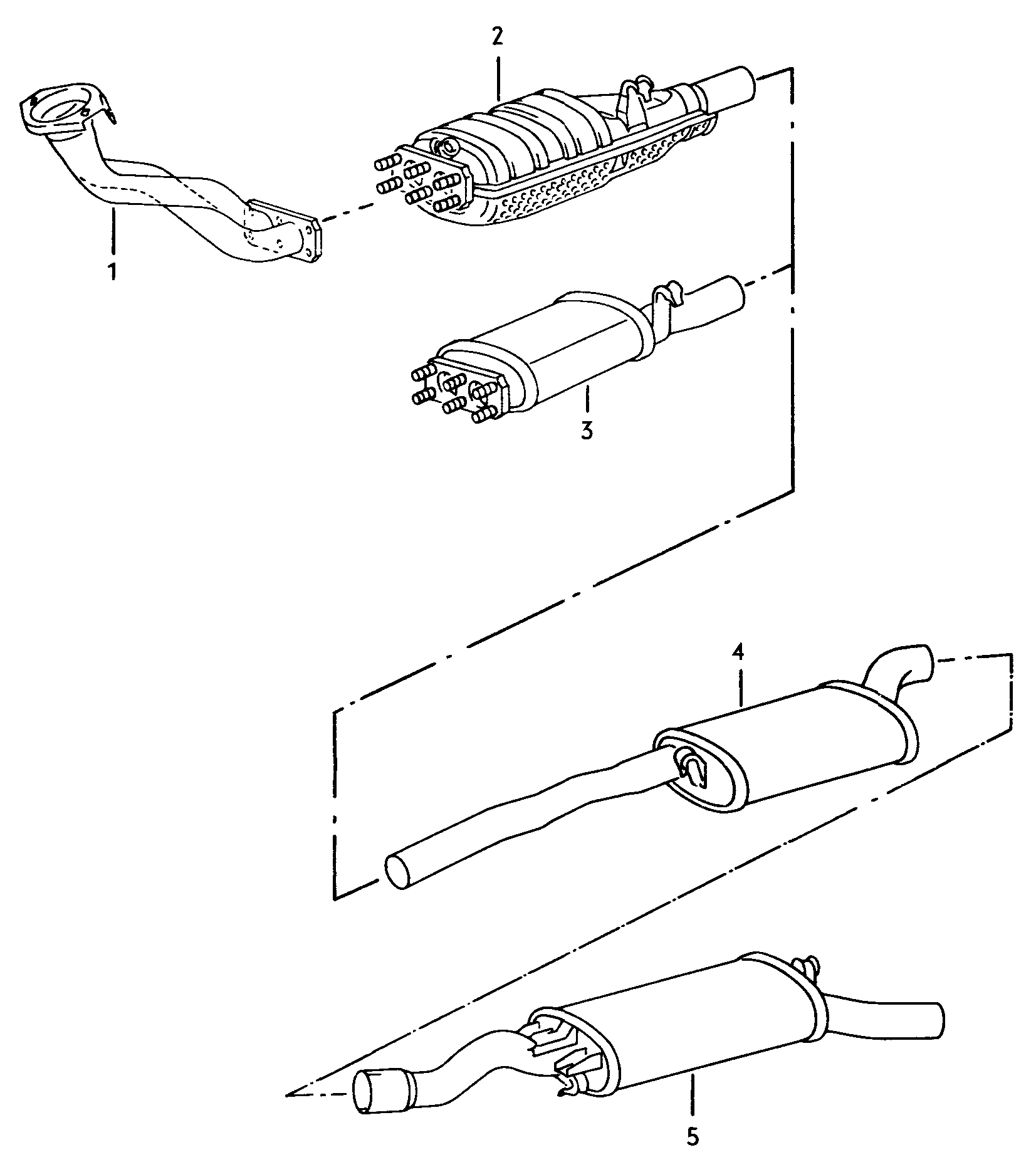 Volkswagen Golf/Var.-syn./Rall./Coun. (1986 - 1991) - Exhaust manifolds