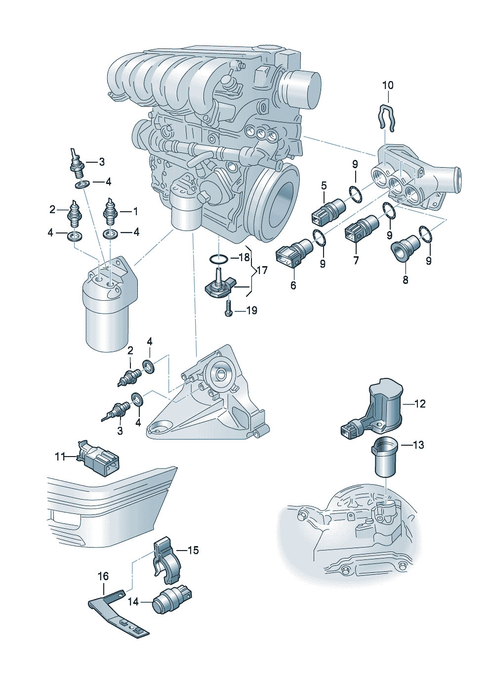 Volkswagen Golf/Golf R32 (2003 - 2006) - Parking aid