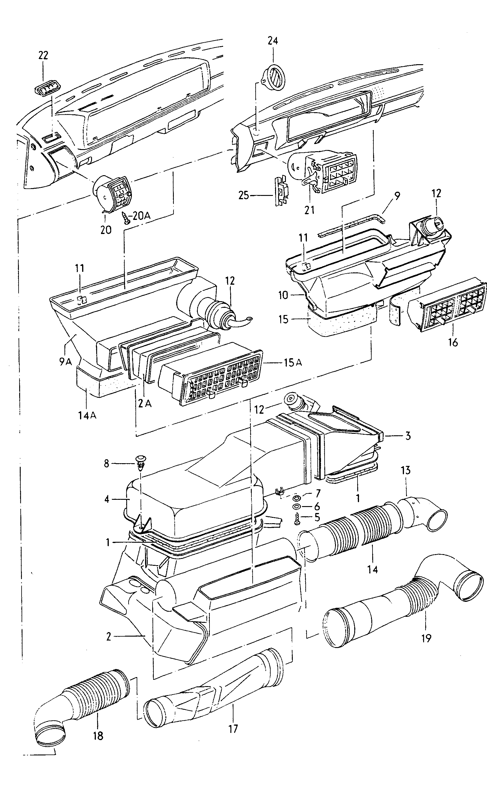 Volkswagen Golf (1979 - 1980) - Air conditioning