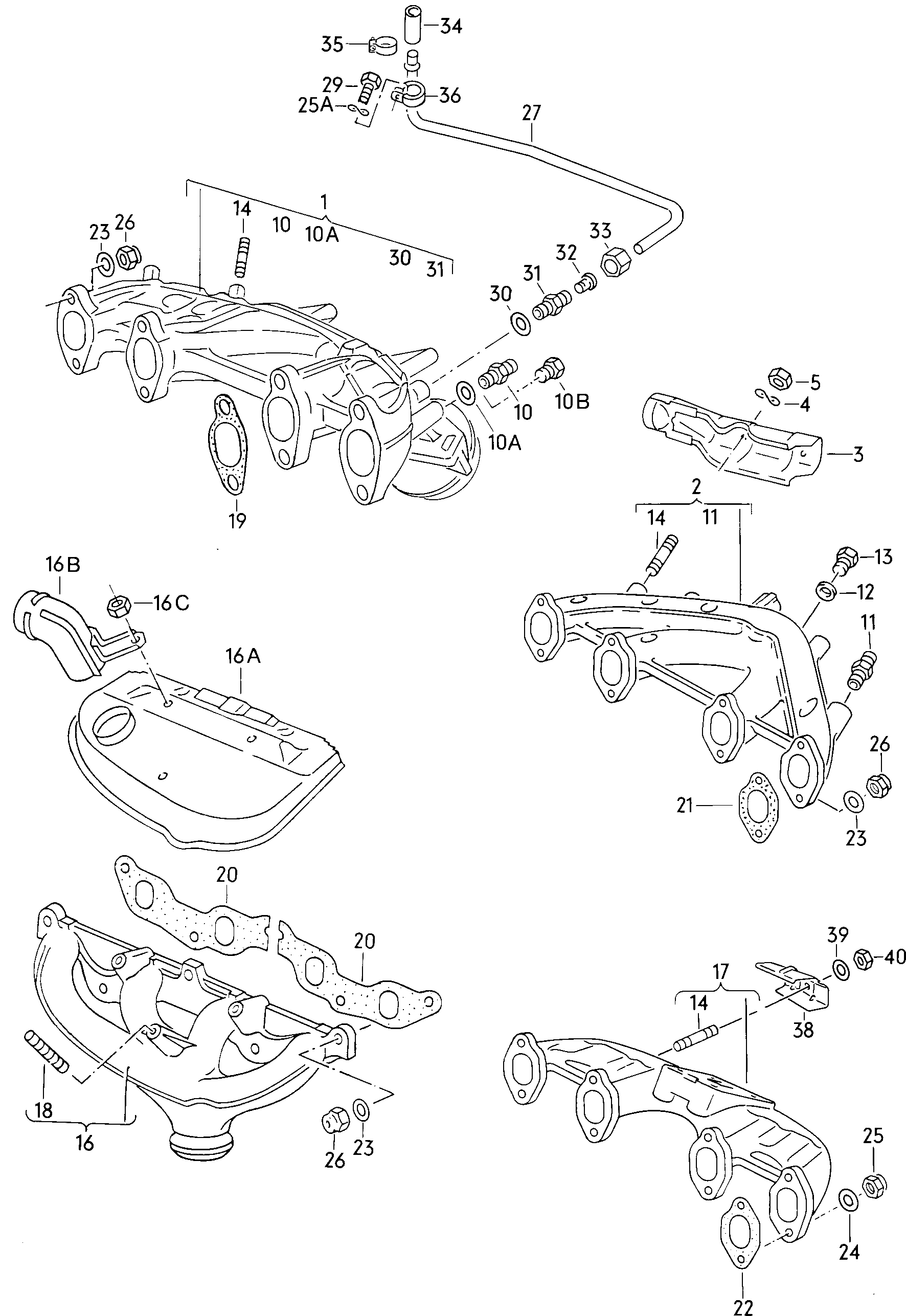 Exhaust manifolds