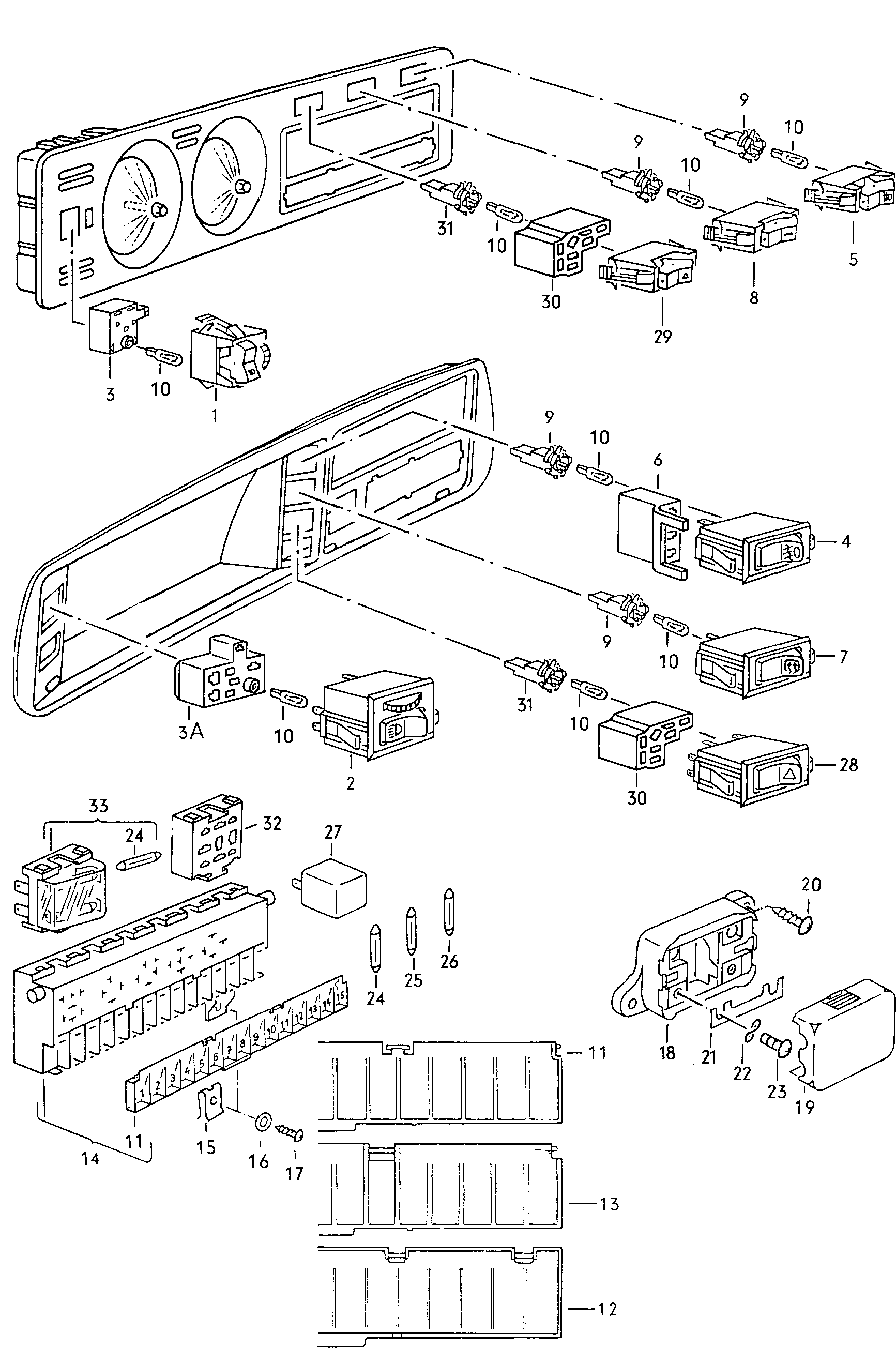 Volkswagen Golf (1977 - 1978) - Headlights