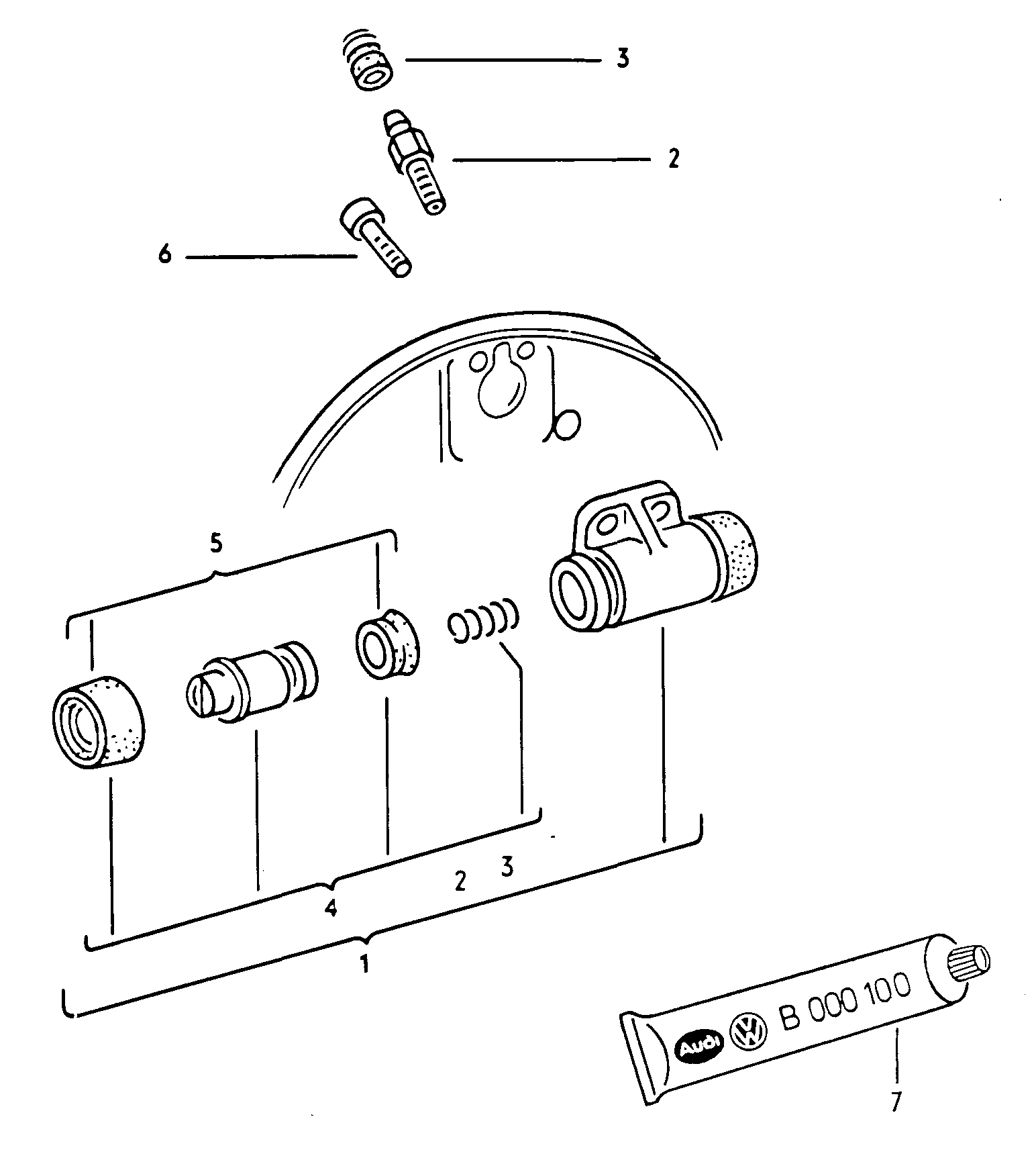 Reservoir. Brake master cylinder