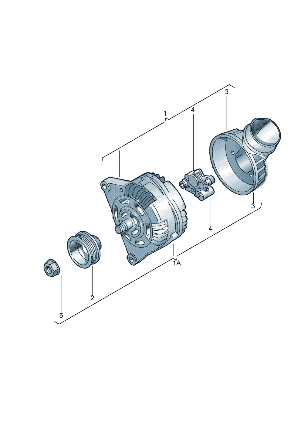 Volkswagen Golf (1997 - 1998) - Alternator versions