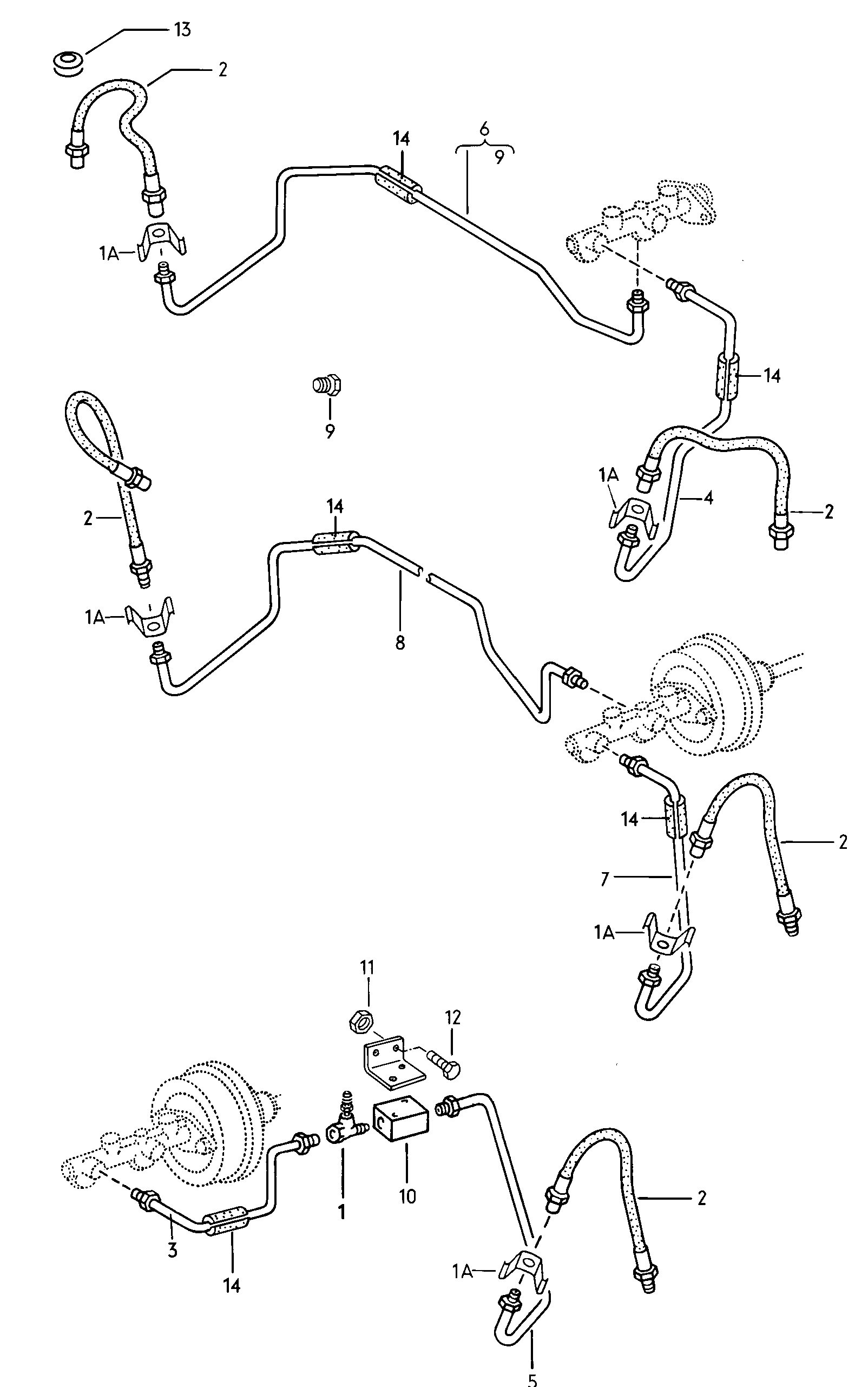 Volkswagen Golf (1979 - 1980) - Brake master cylinder