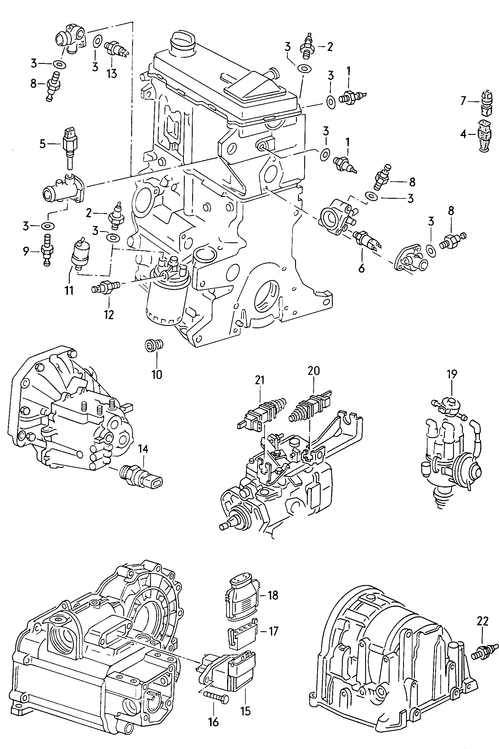 Instrument housing and mounting parts