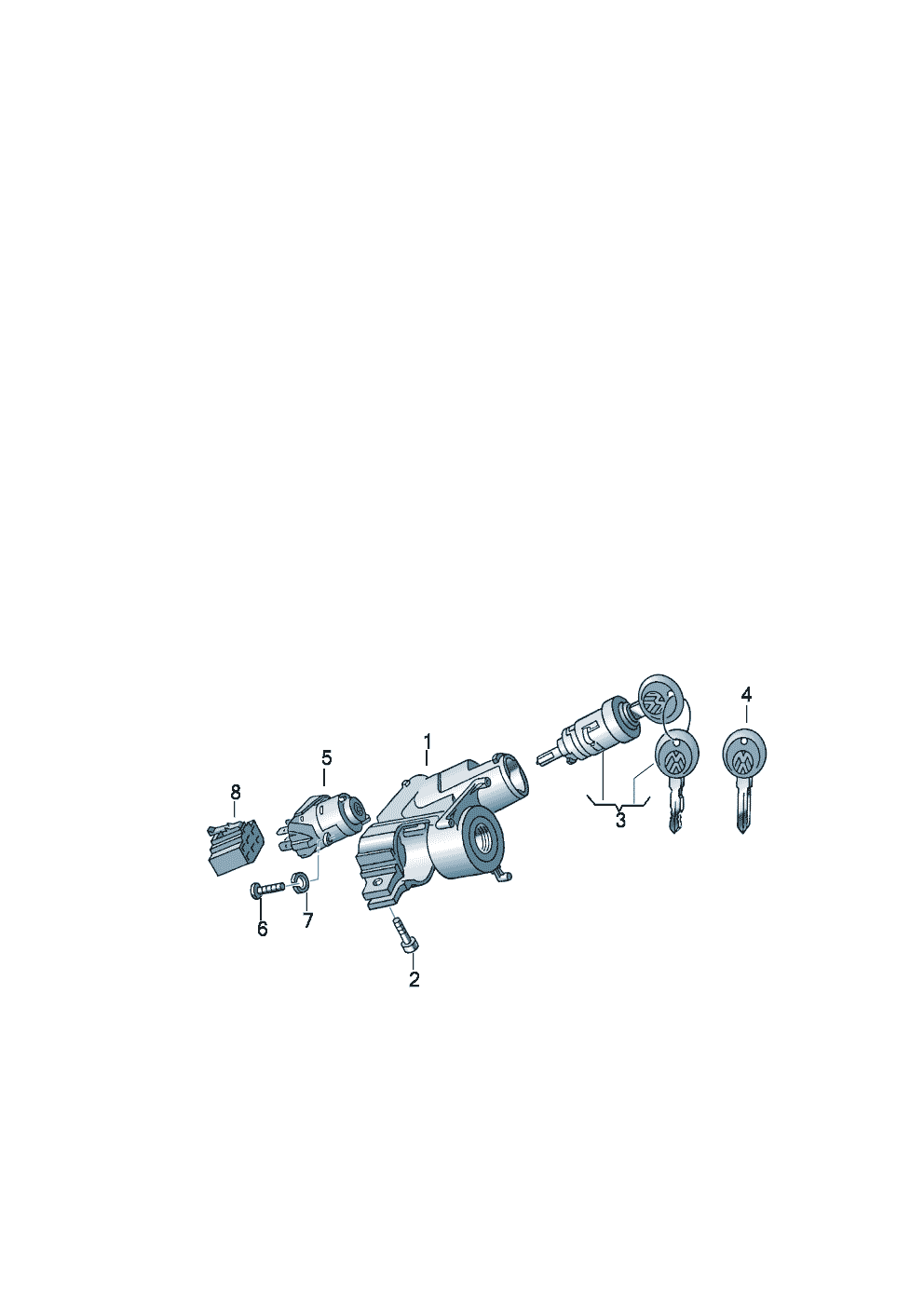 Volkswagen Golf (1993 - 1996) - Ignition lead. Spark plug. Glow plug. current rail. ignition transformer