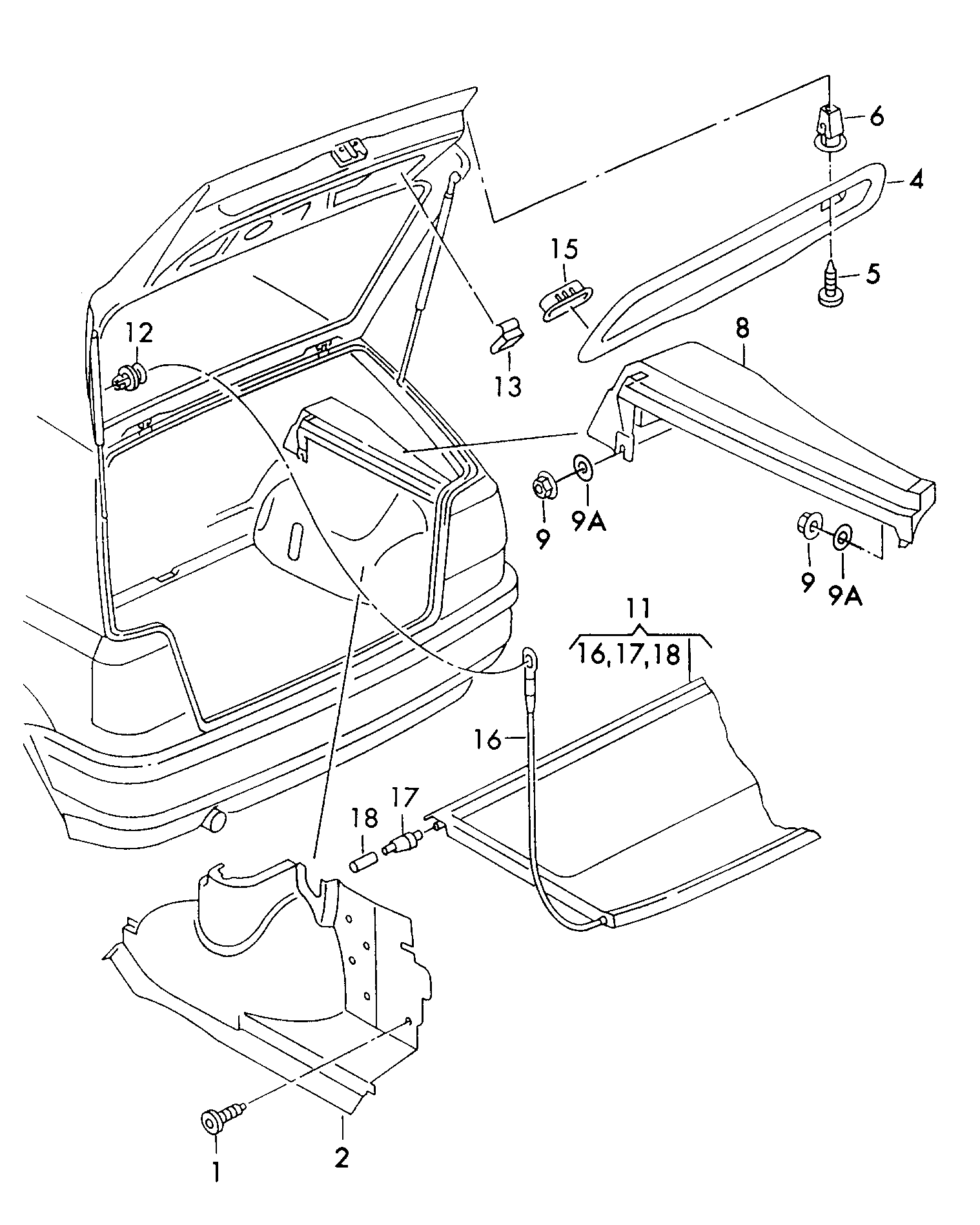 Volkswagen Golf (1997 - 1998) - Door panel
