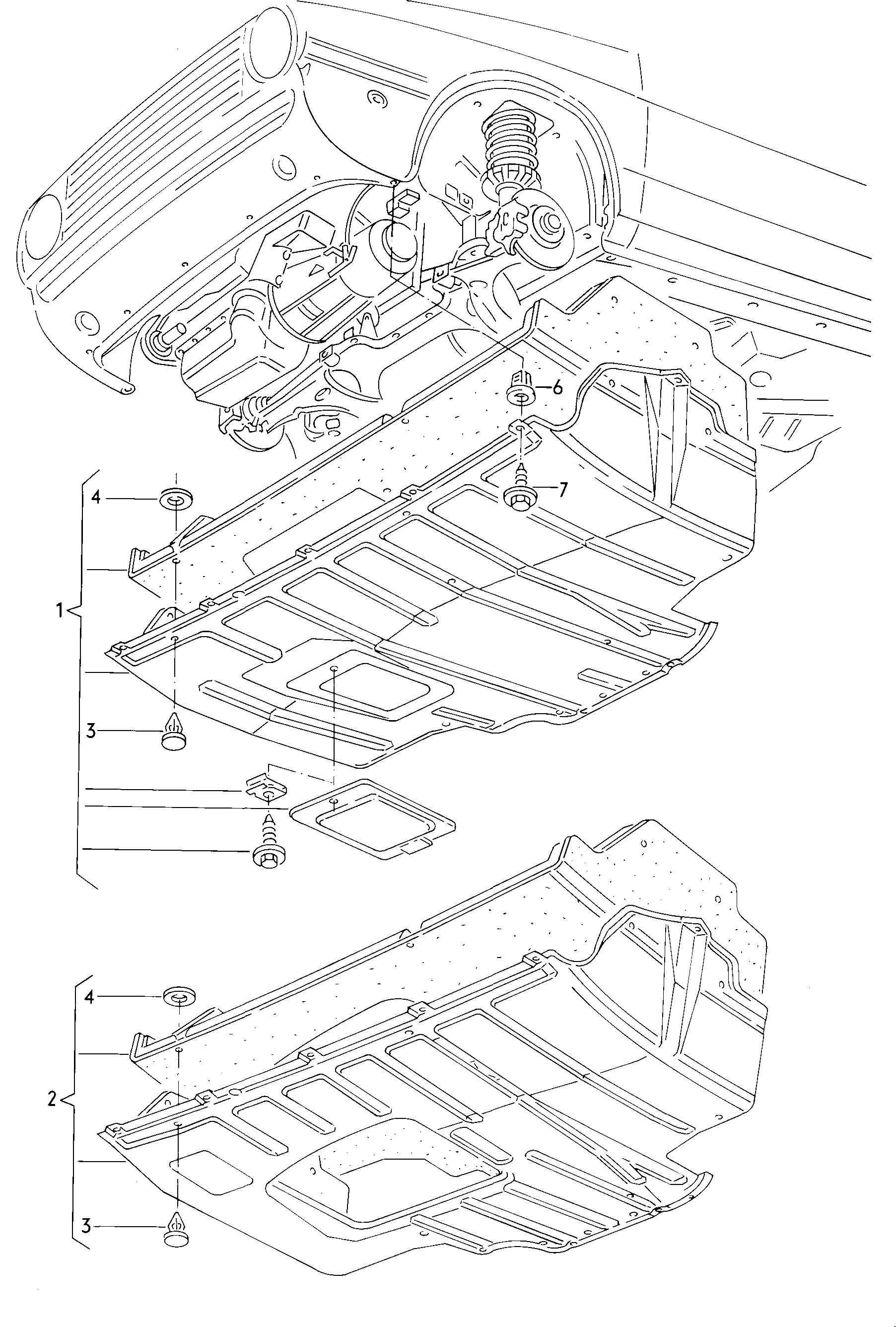 Bodywork front part