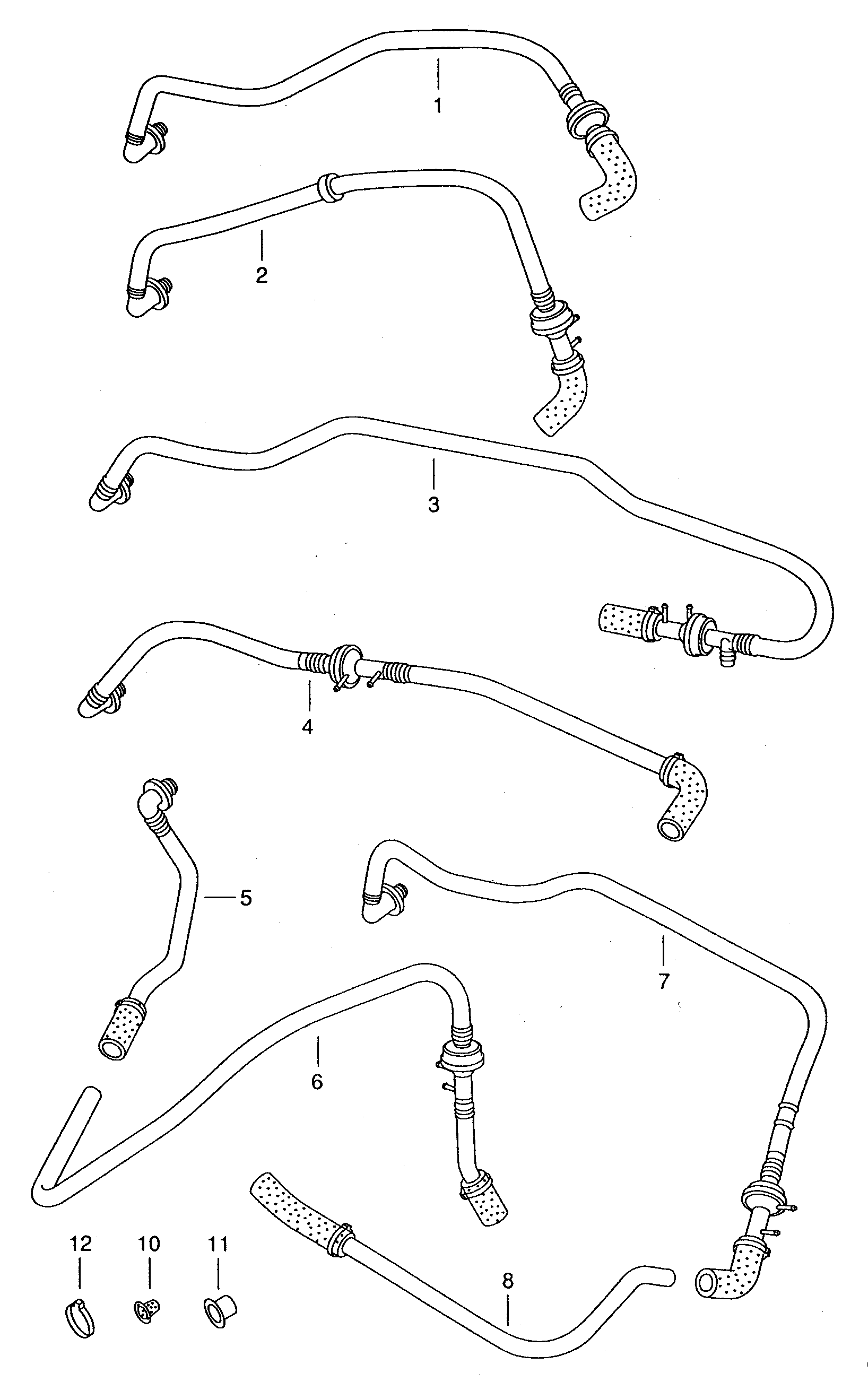 Volkswagen Golf (1997 - 1998) - Reservoir. Brake master cylinder. For vehicles without anti- lock braking system